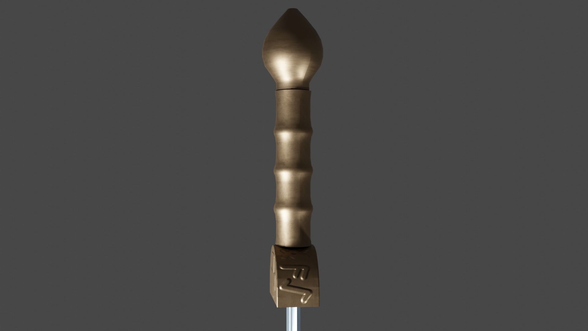 Grossmesser sword with Gladius handle Low-poly 3D model_10