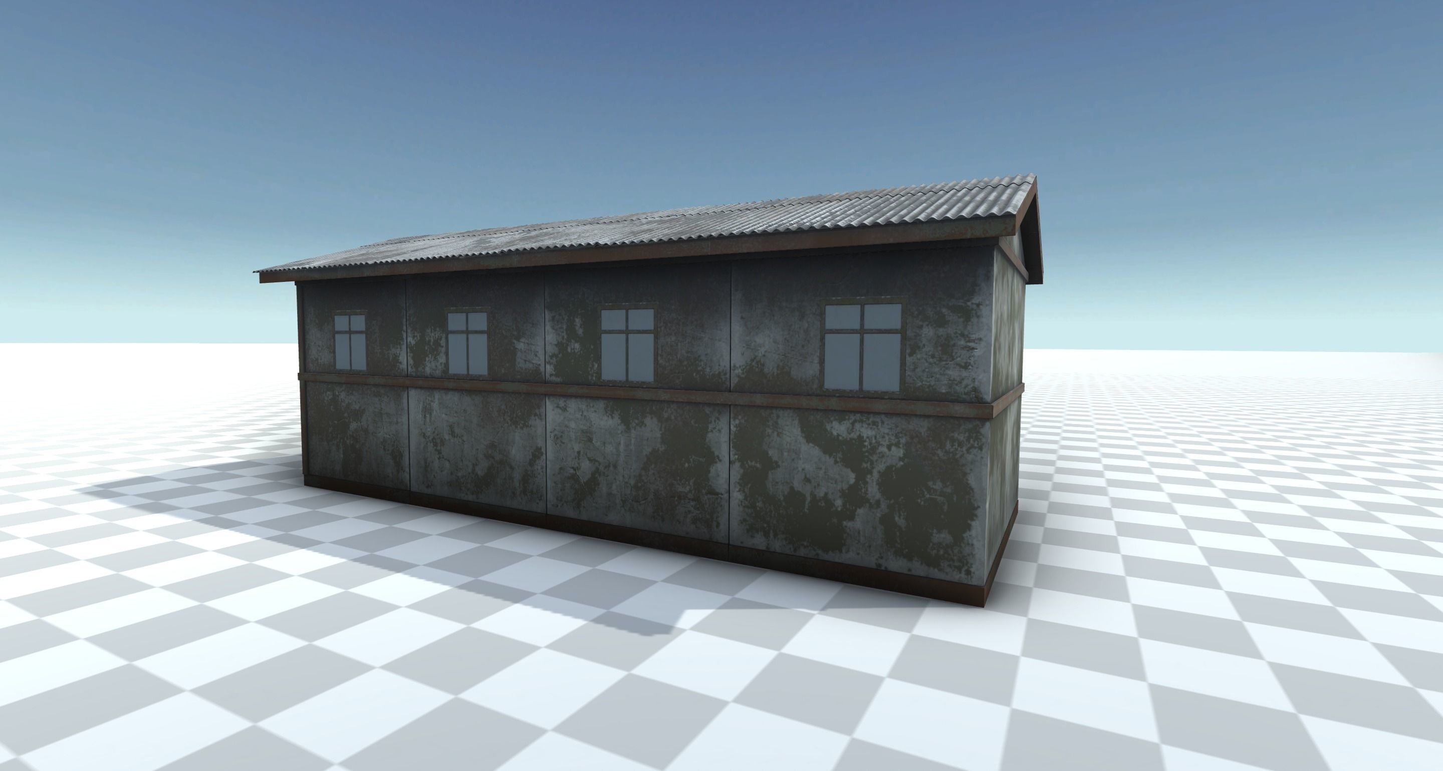 Military Barrack 3D model_3