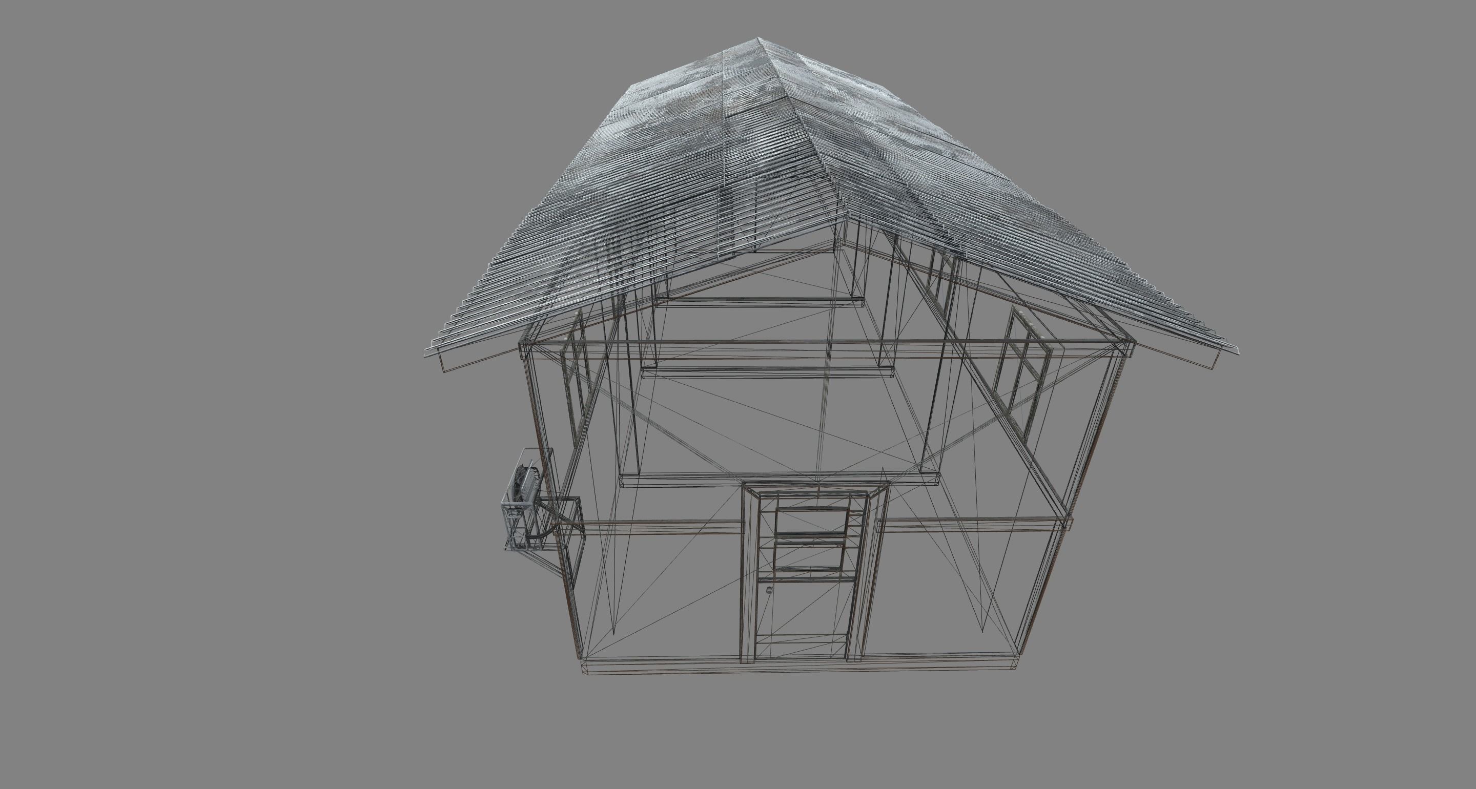 Military Barrack 3D model_6