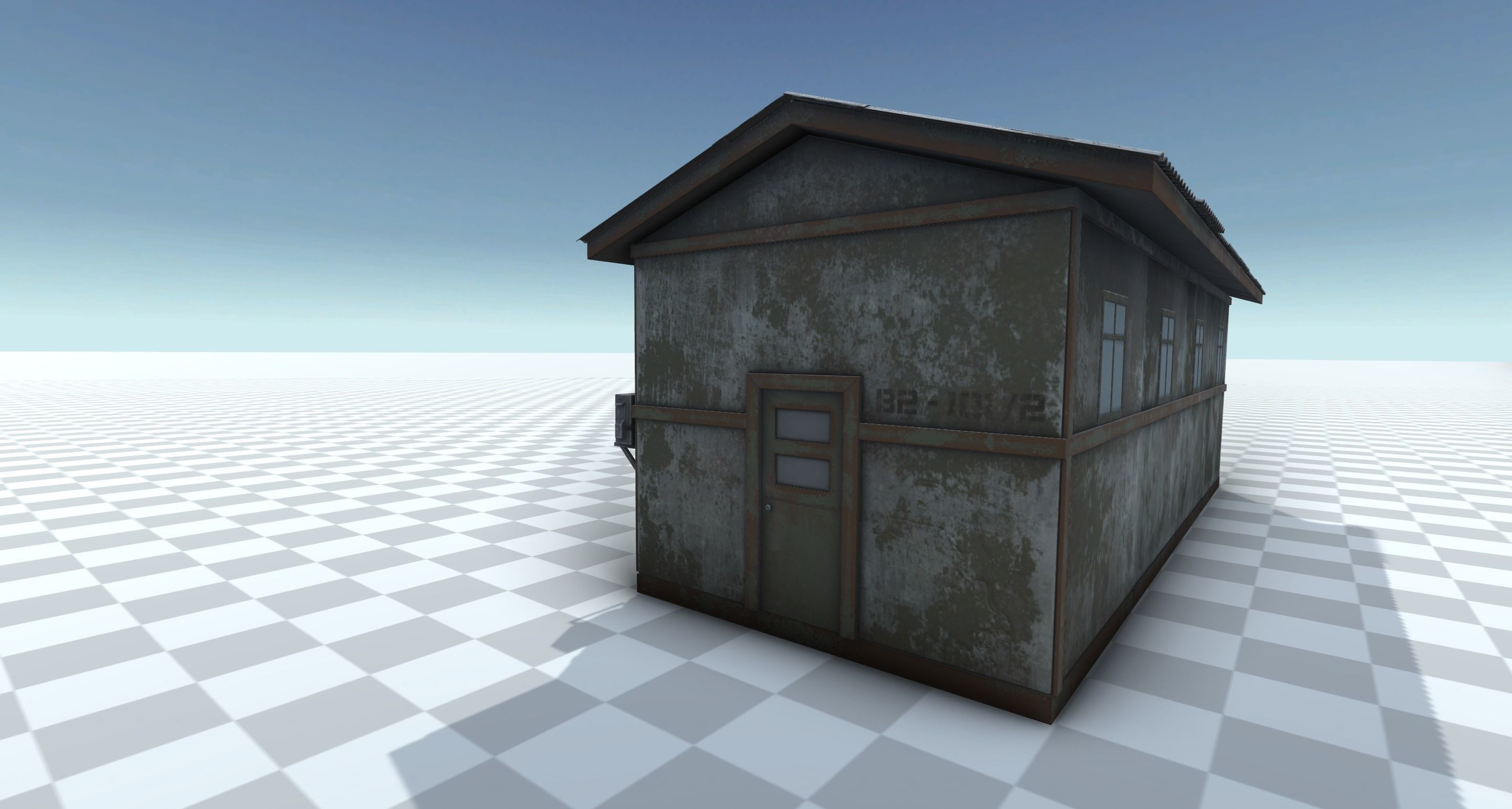 Military Barrack 3D model_4