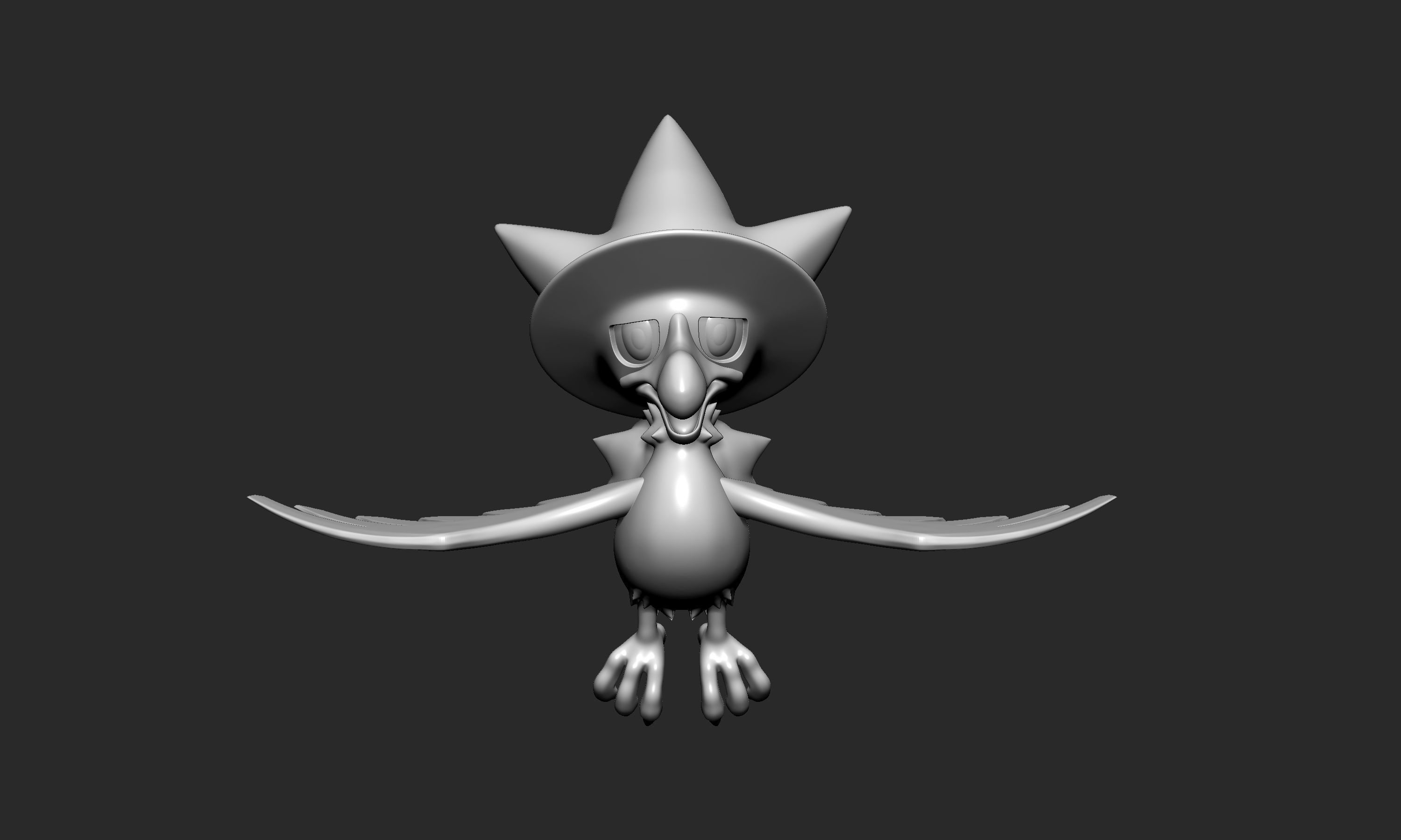 Pokemon - Murkrow with 2 poses 3D print model_2