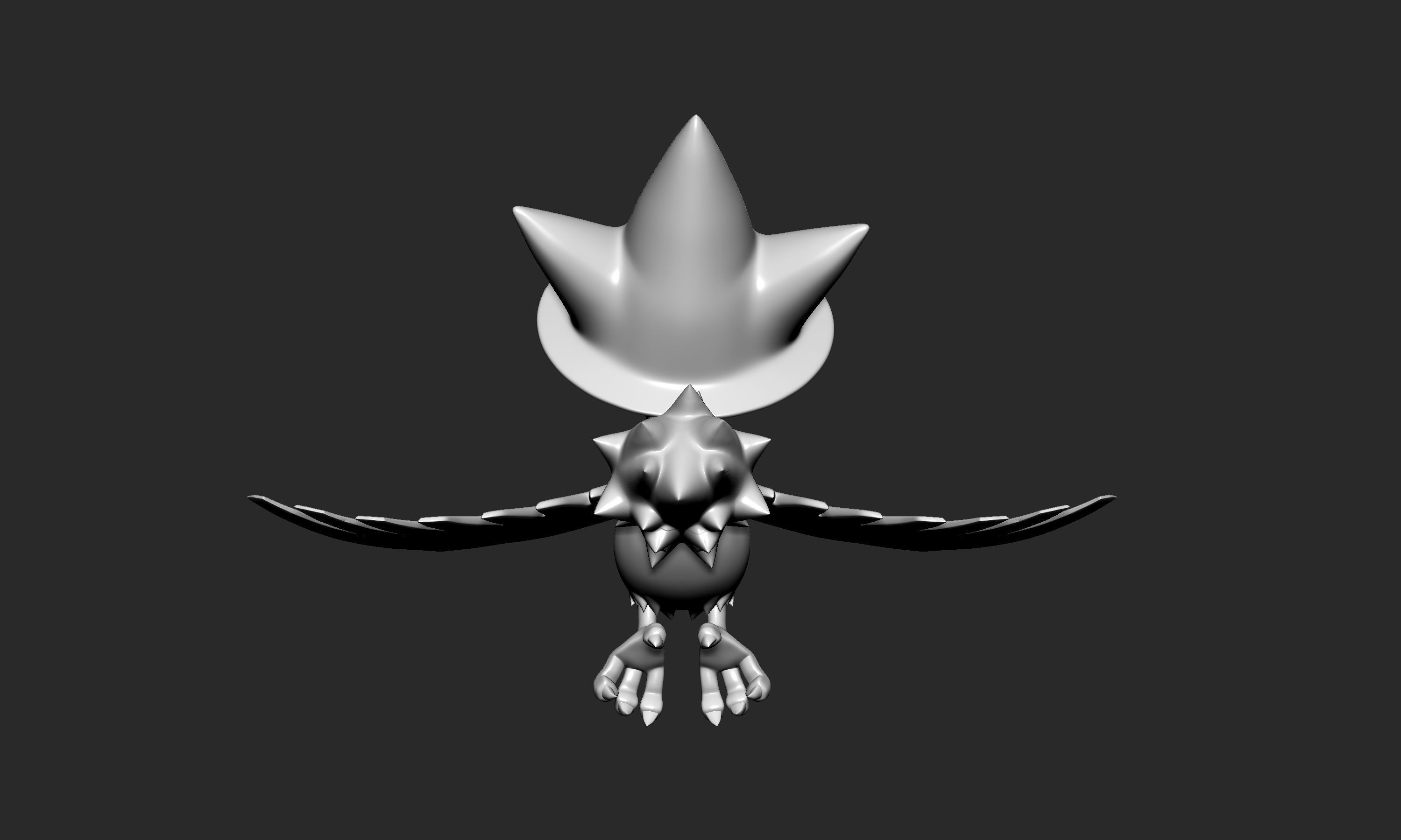 Pokemon - Murkrow with 2 poses 3D print model_6