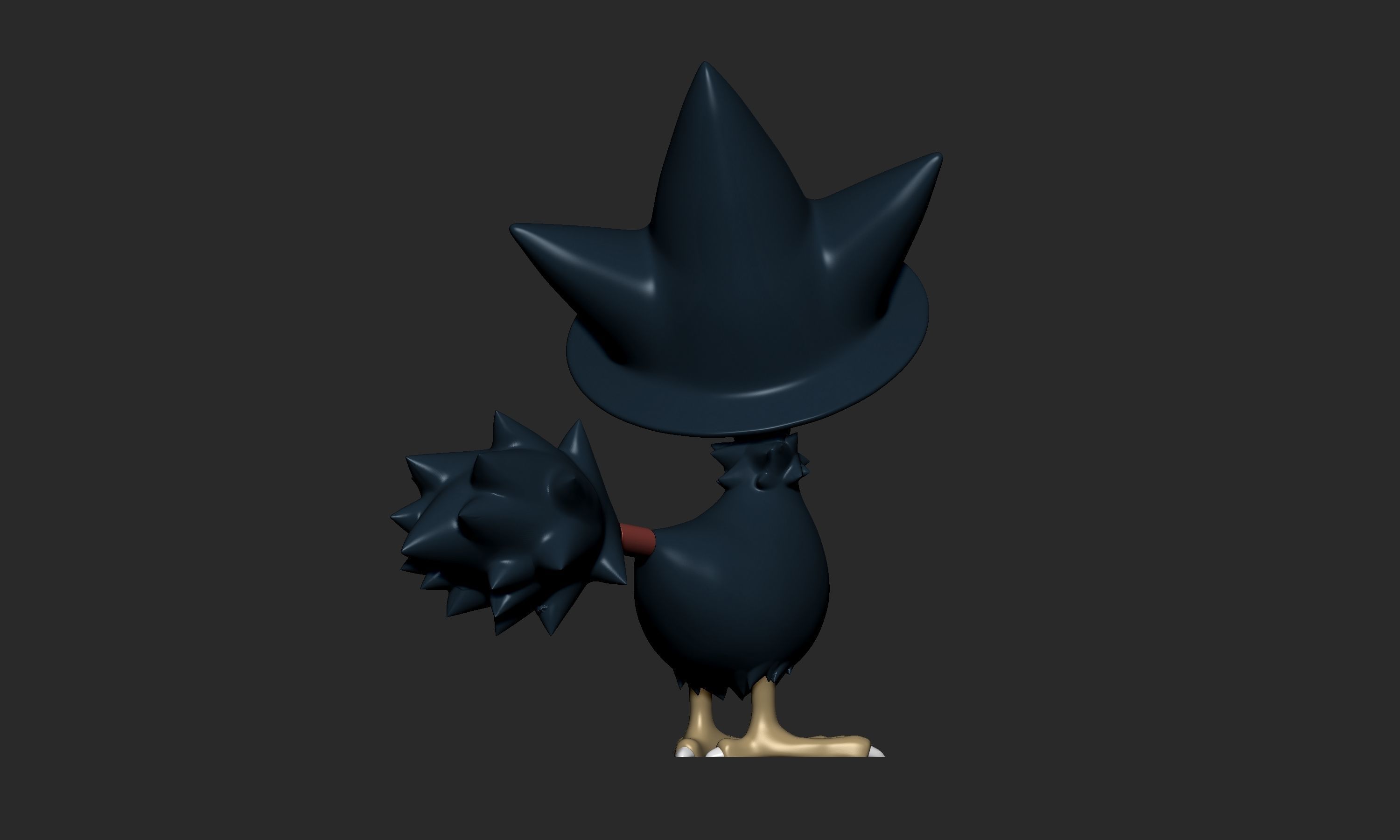Pokemon - Murkrow with 2 poses 3D print model_13