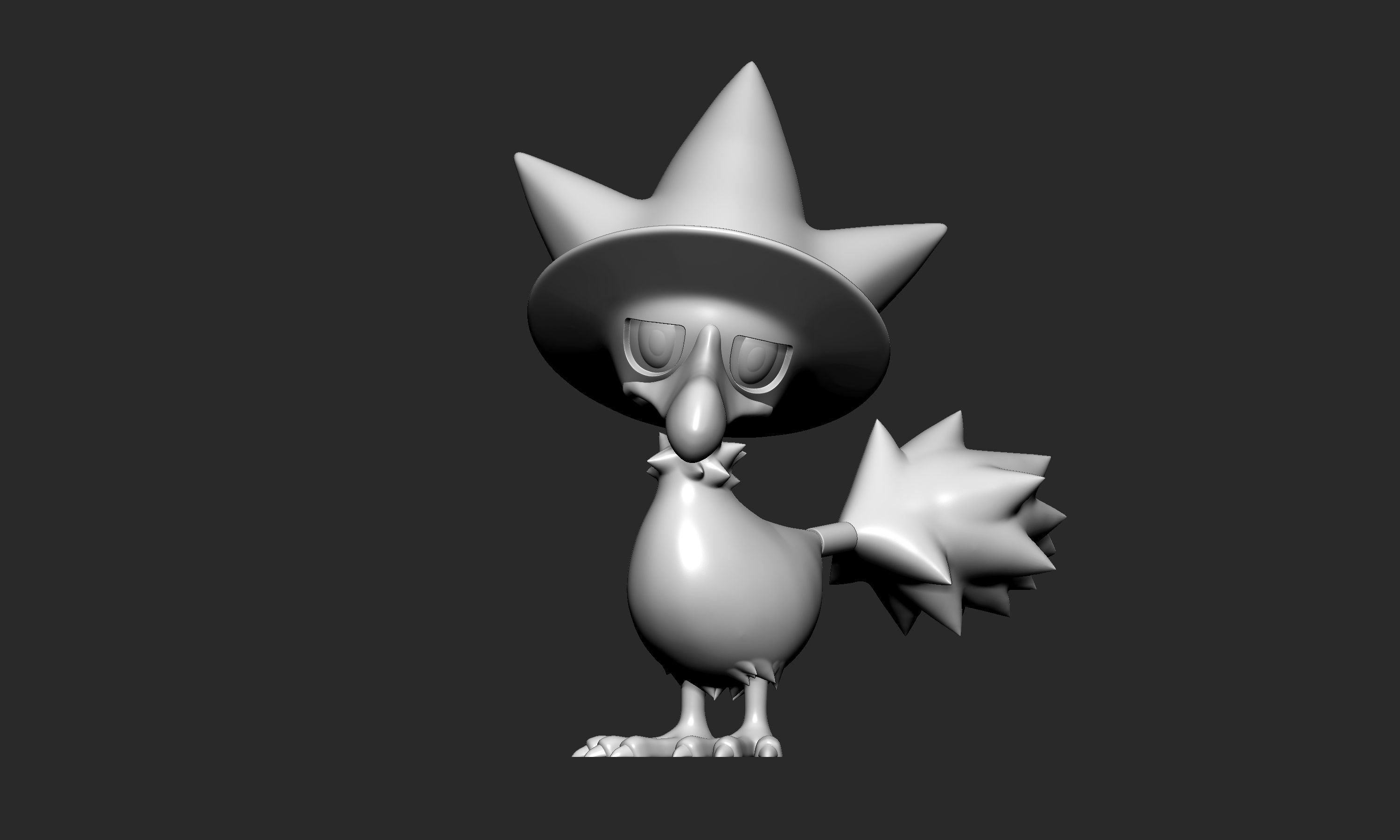 Pokemon - Murkrow with 2 poses 3D print model_10