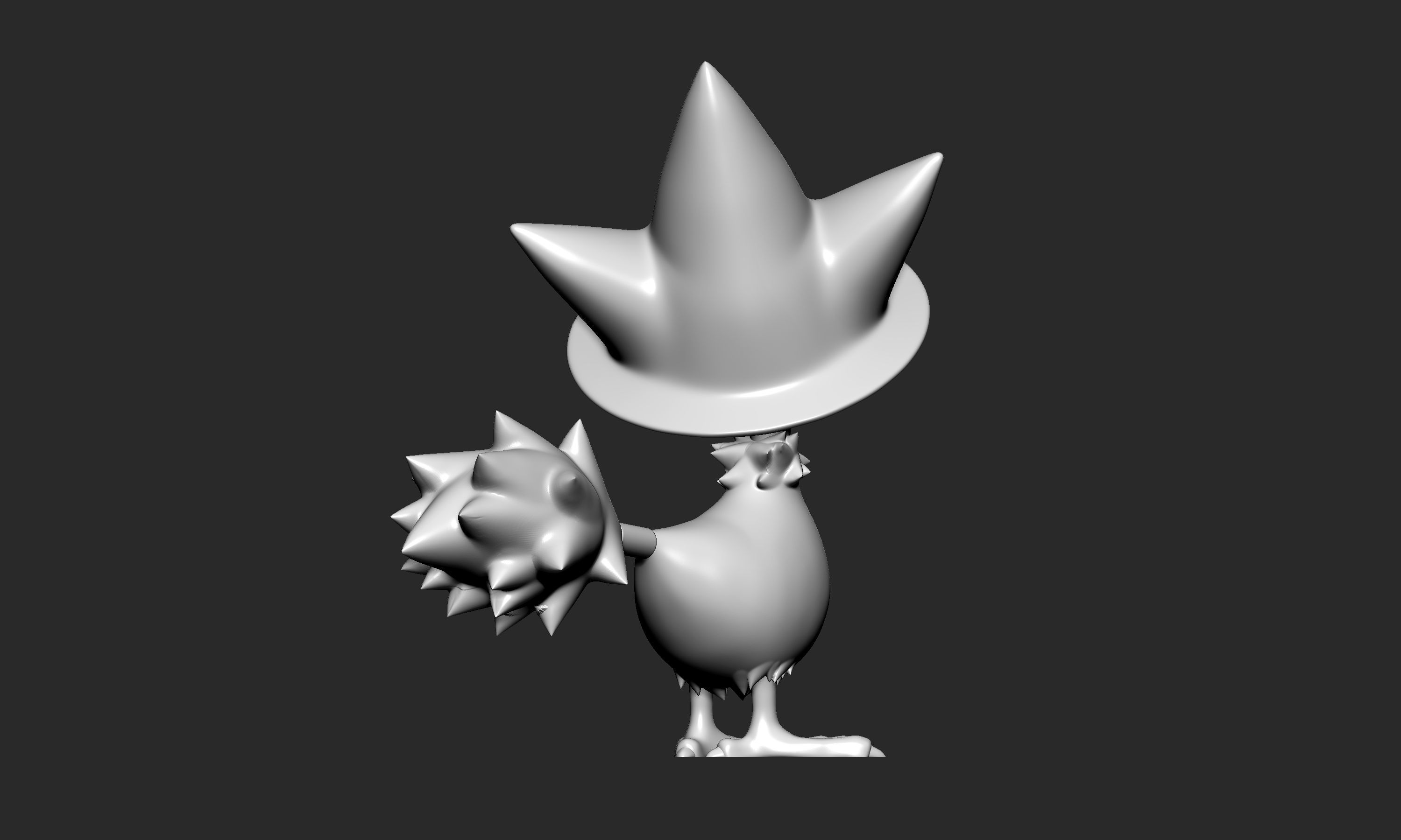 Pokemon - Murkrow with 2 poses 3D print model_14