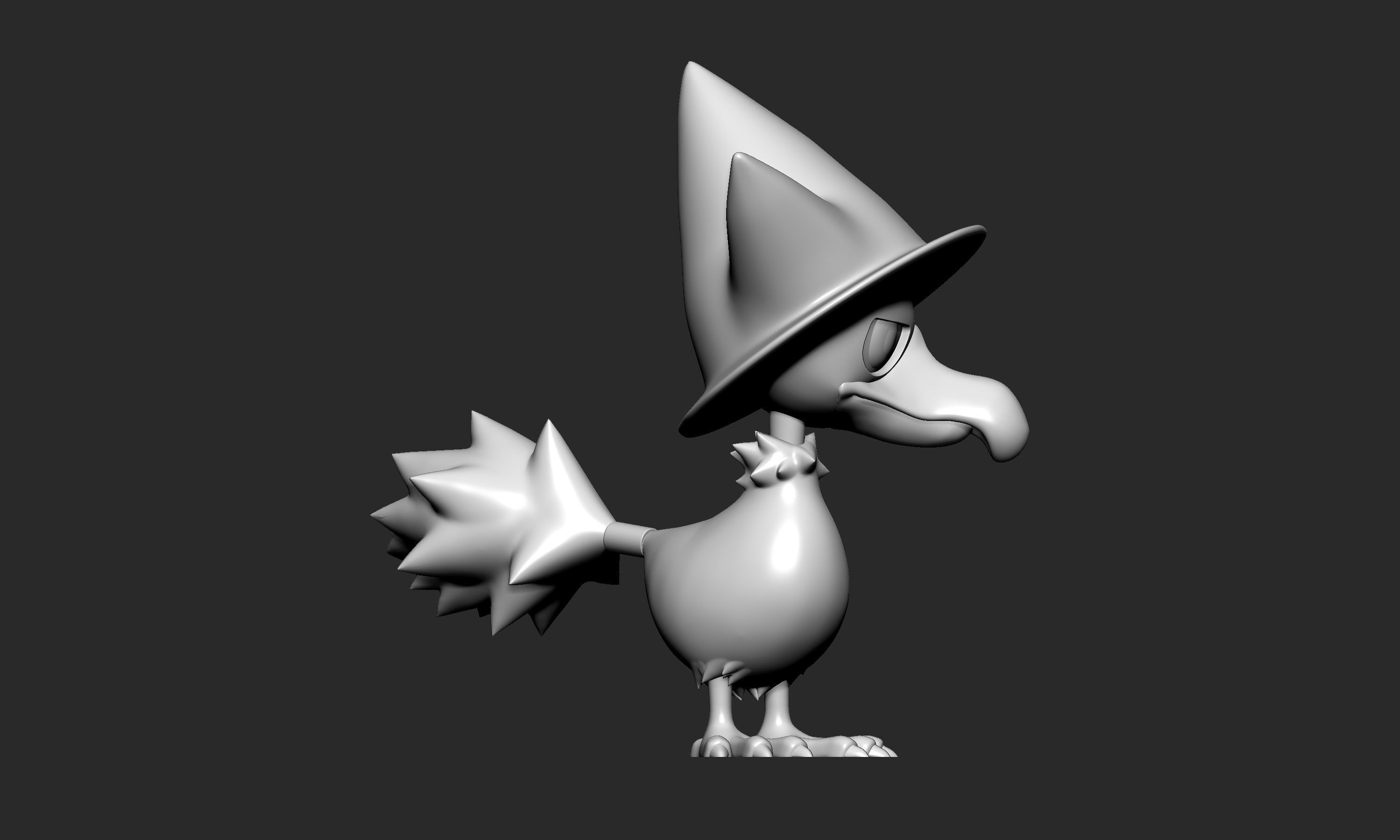 Pokemon - Murkrow with 2 poses 3D print model_15