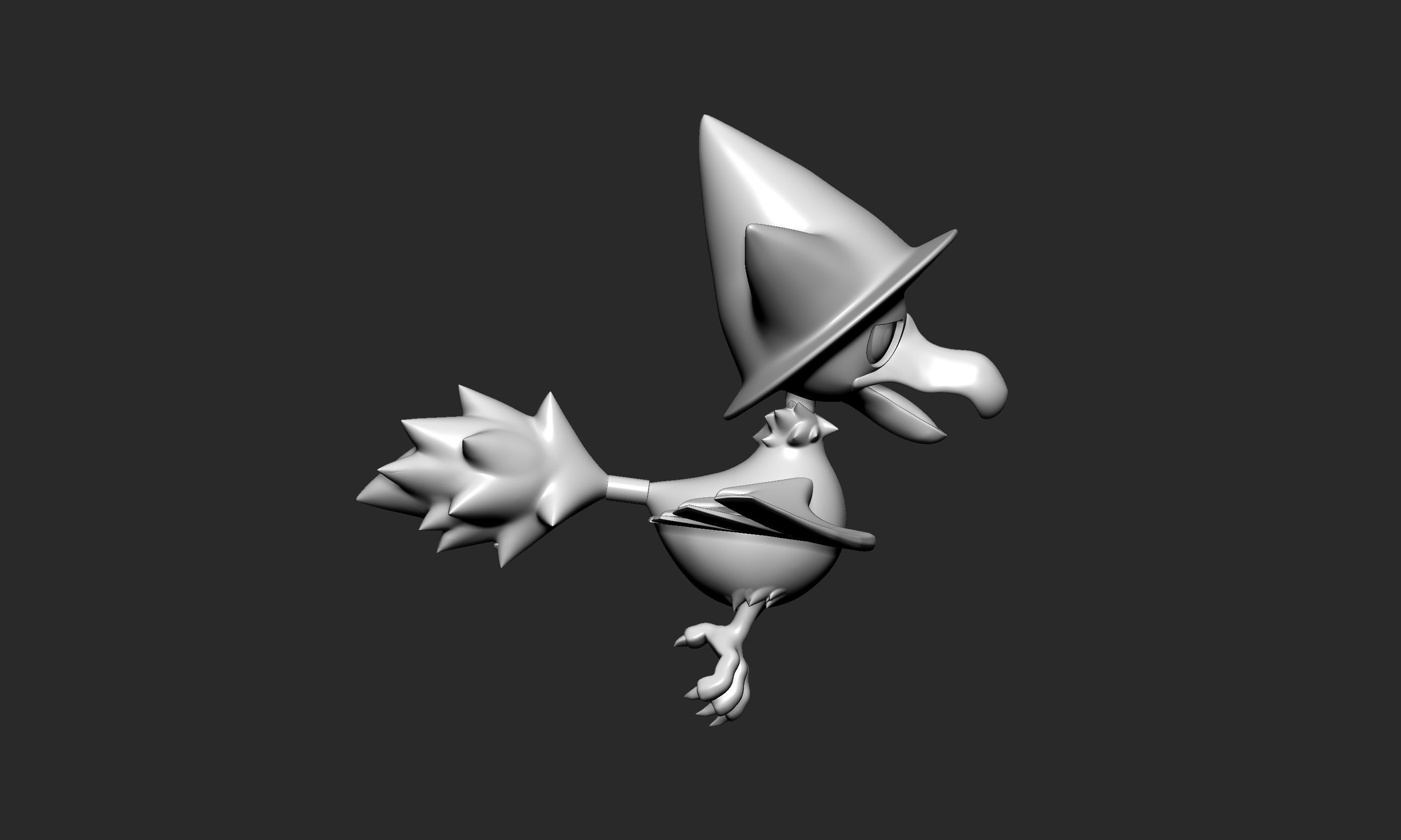 Pokemon - Murkrow with 2 poses 3D print model_3