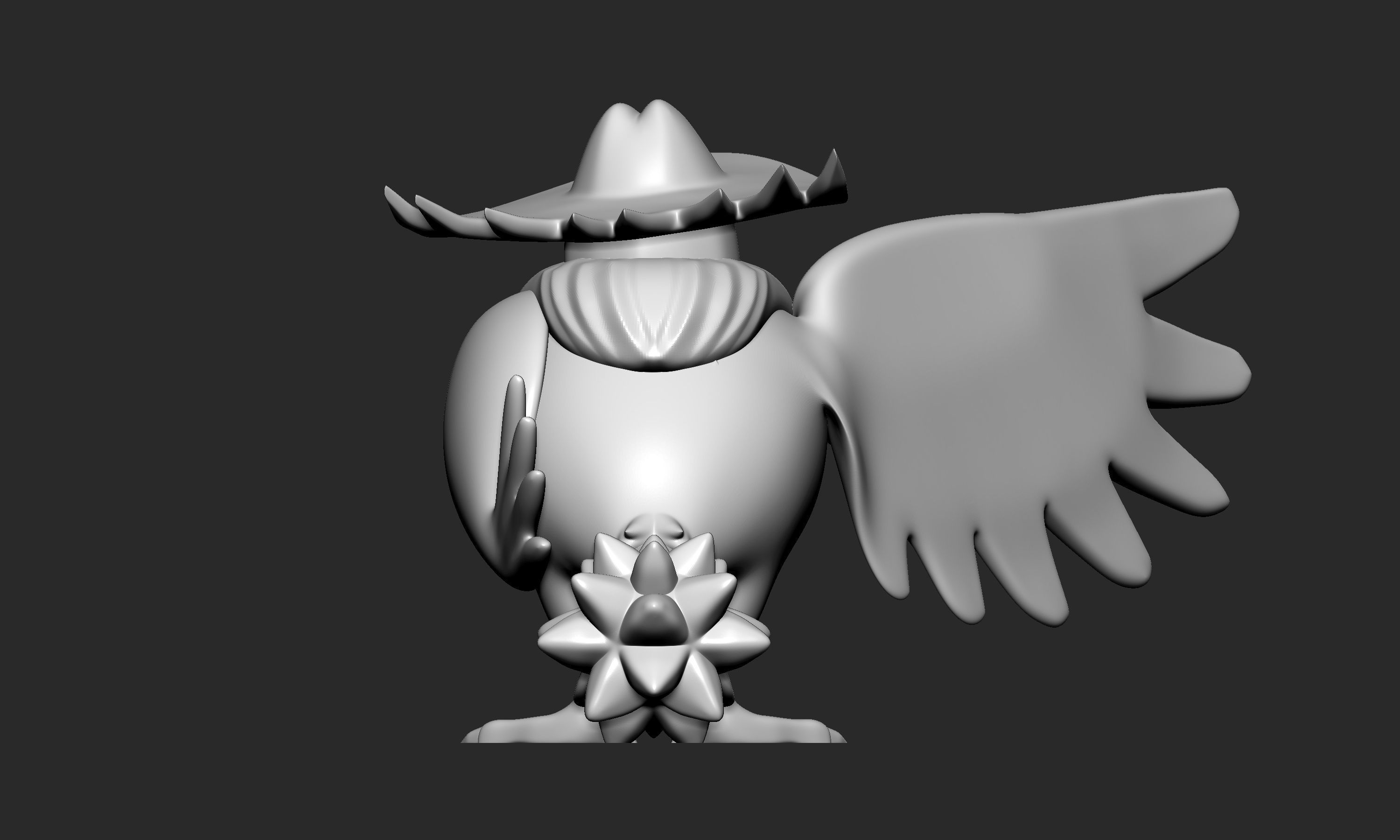 Pokemon - Honchkrow with 2 poses 3D print model_7