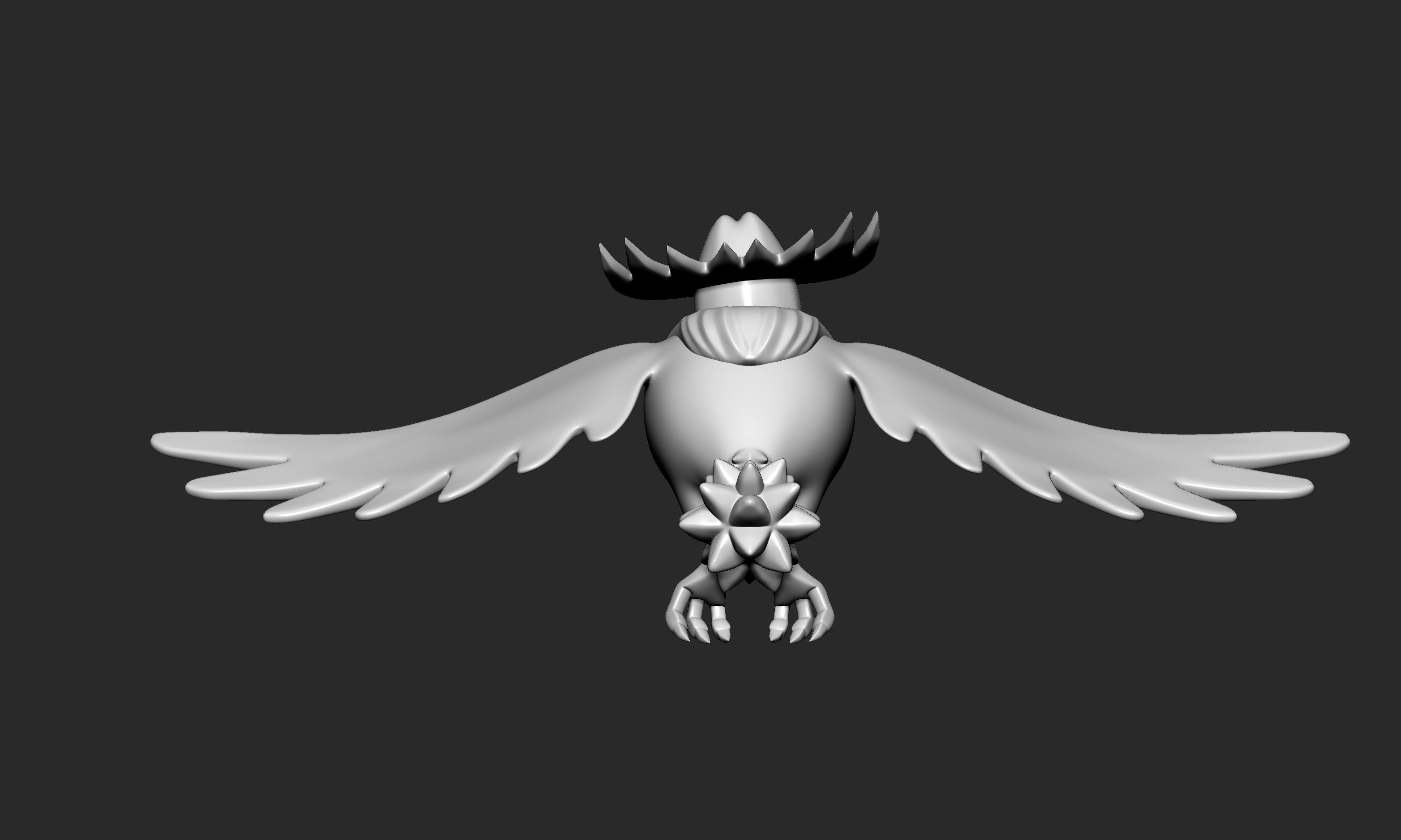 Pokemon - Honchkrow with 2 poses 3D print model_14