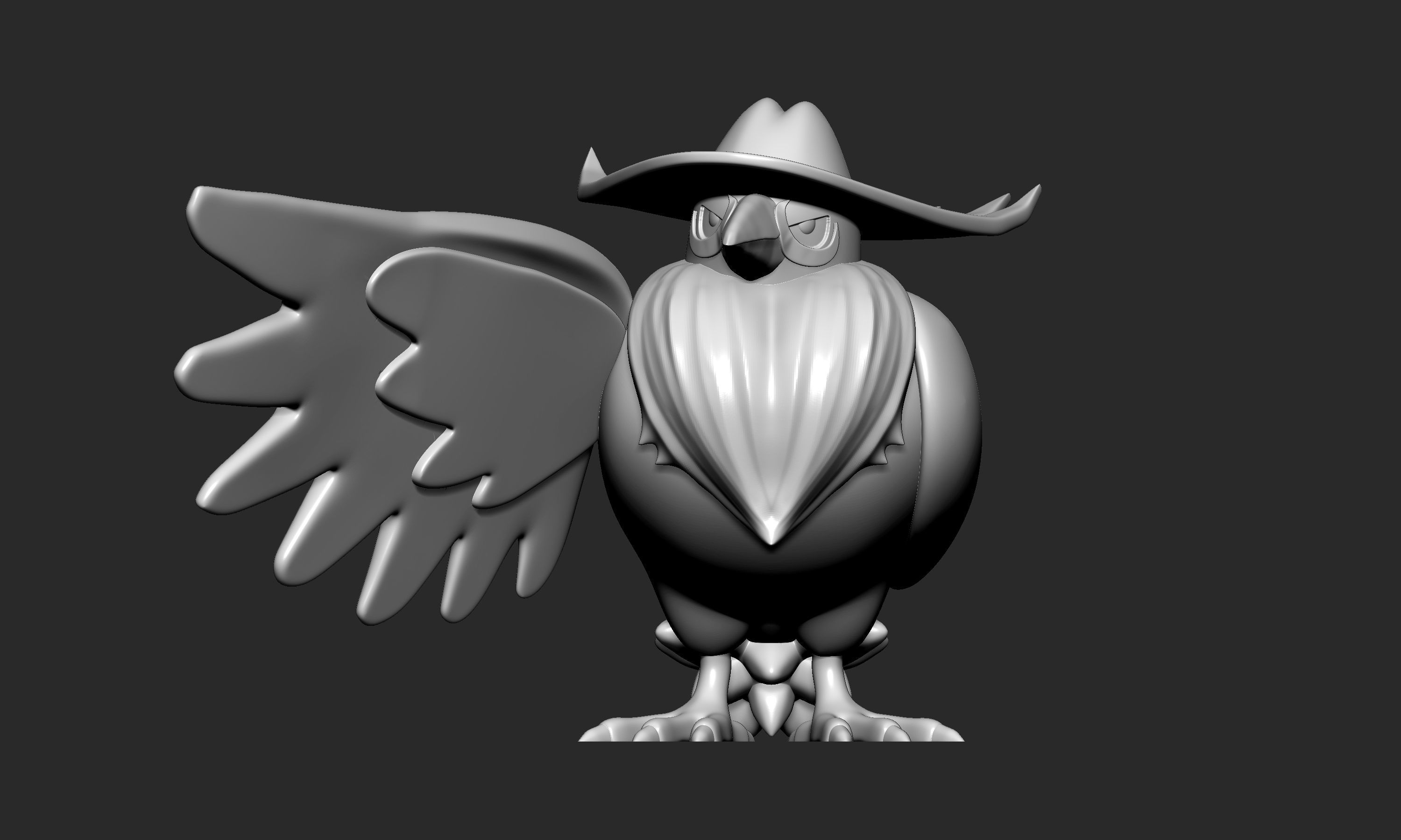 Pokemon - Honchkrow with 2 poses 3D print model_3