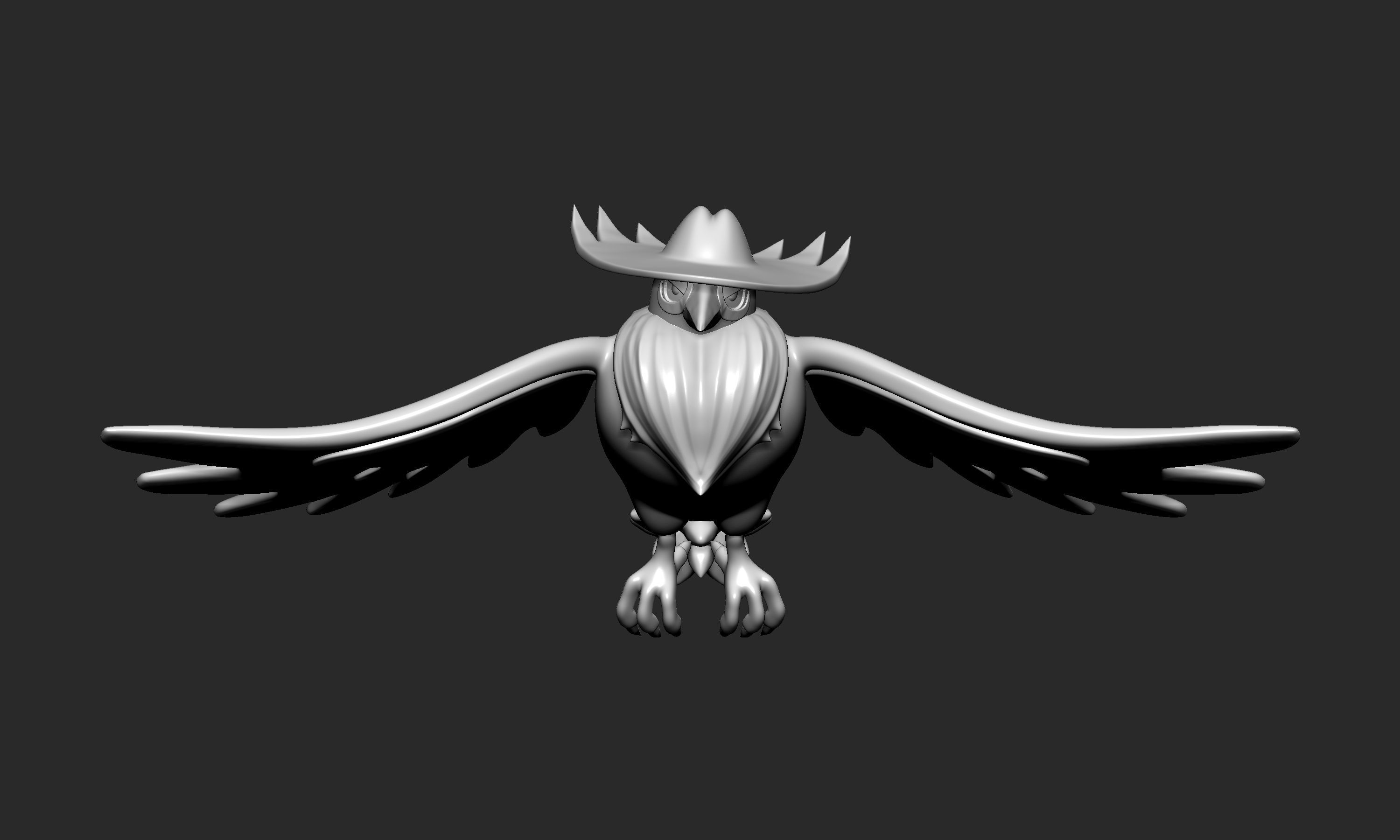 Pokemon - Honchkrow with 2 poses 3D print model_10