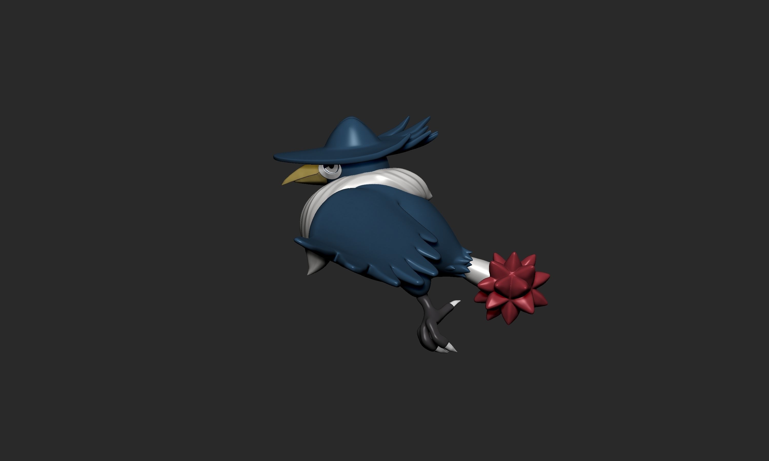 Pokemon - Honchkrow with 2 poses 3D print model_12