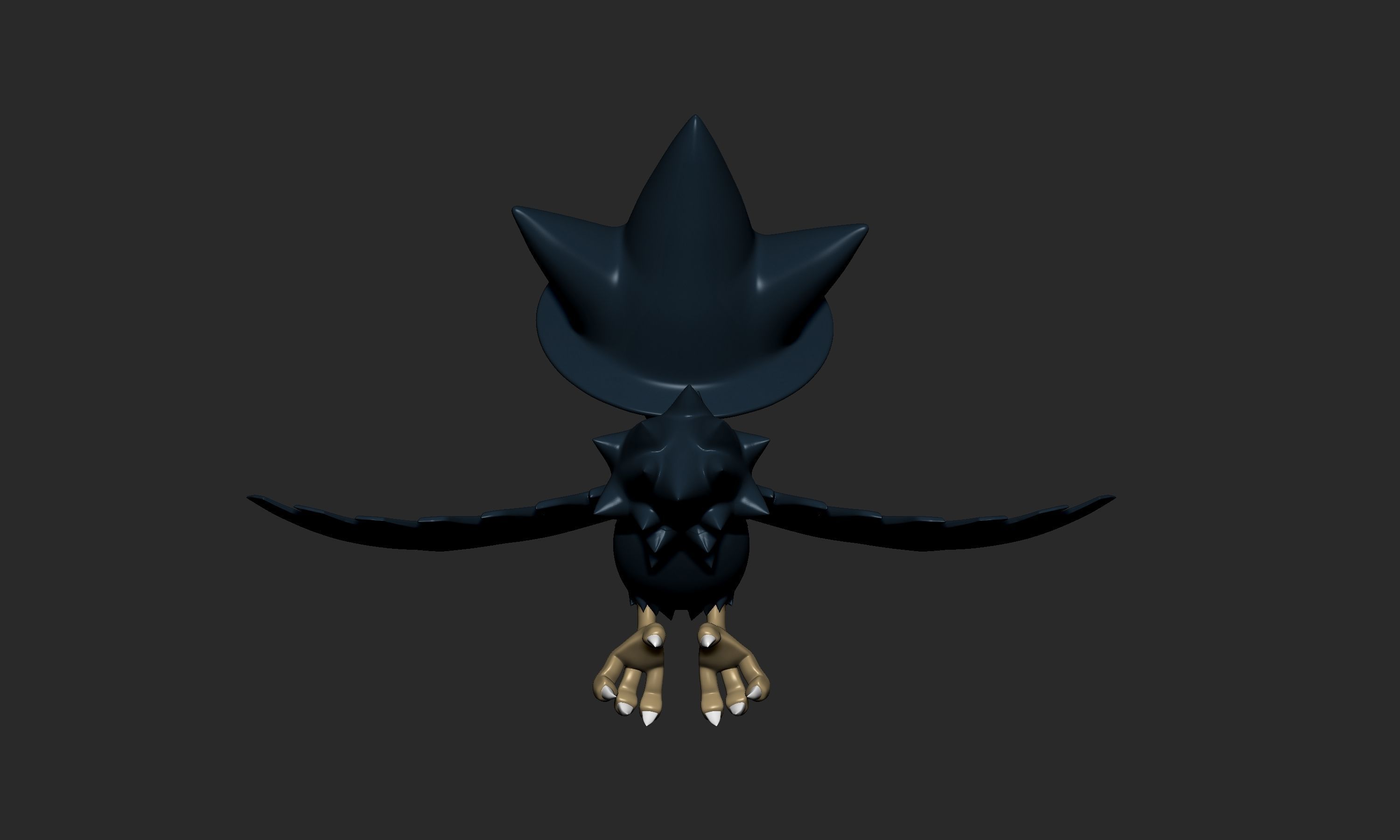 Pokemon - Murkrow and Honchkrow with 2 poses 3D print model_4