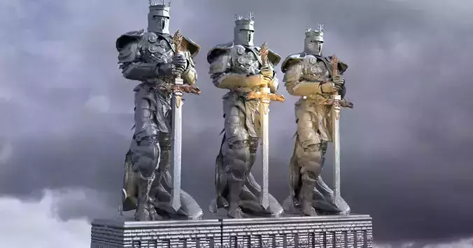 Dragon Knight sculpture