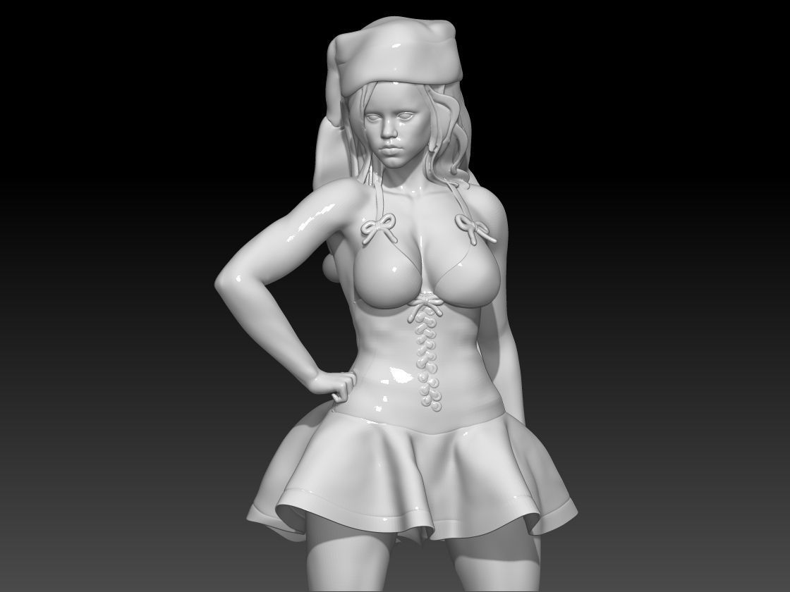 Miercoles  santa helper stand 3D print model_1