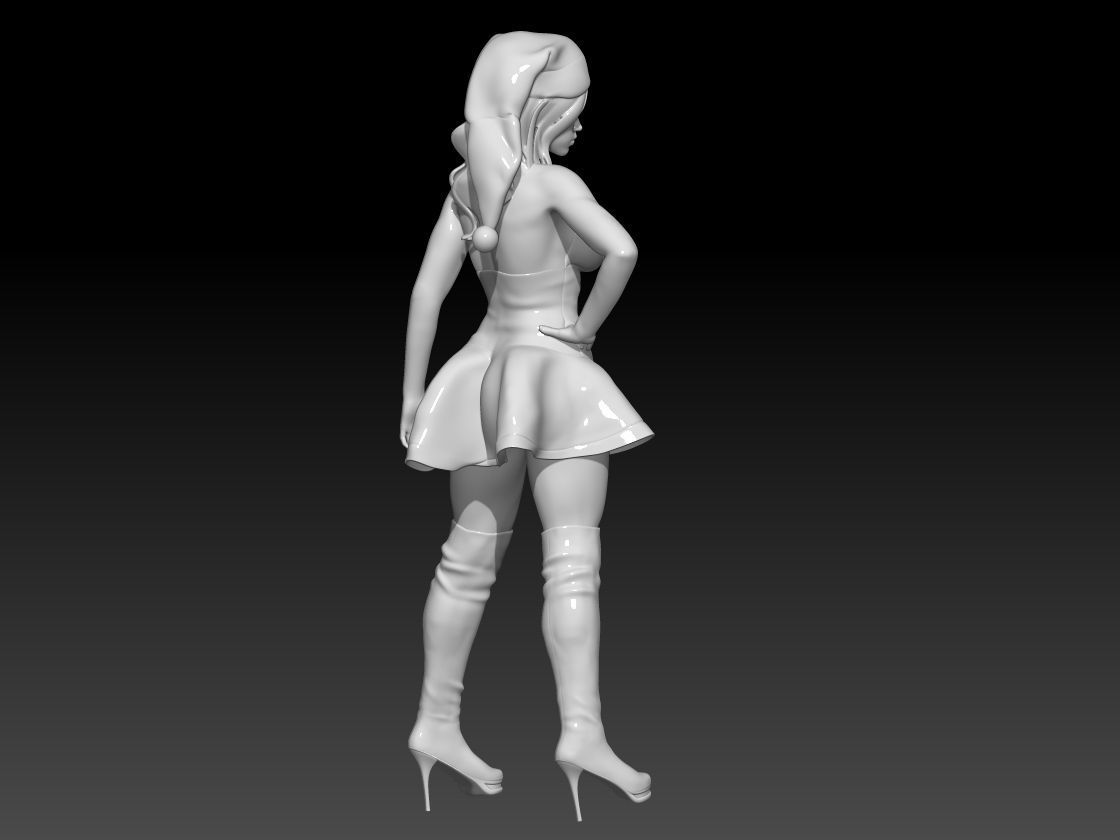 Miercoles  santa helper stand 3D print model_4