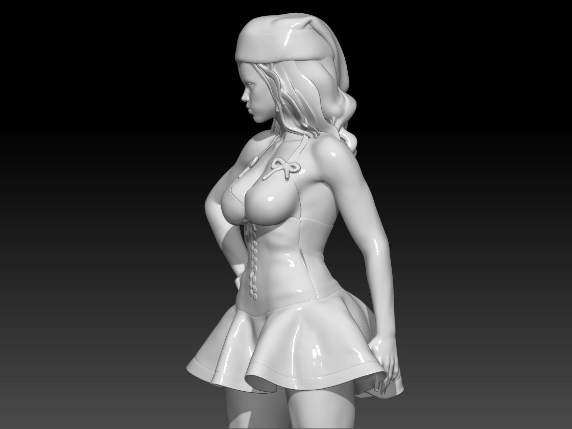 Miercoles  santa helper stand 3D print model_2