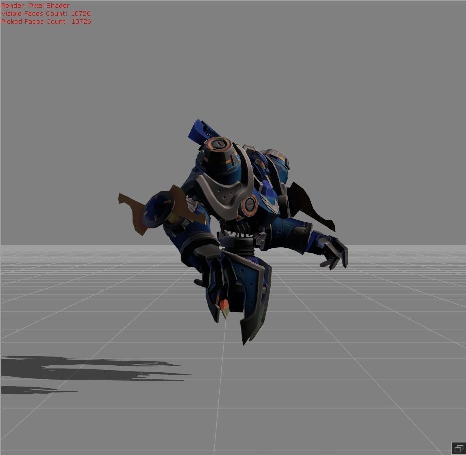 Uranus Mech Protector  Low-poly 3D model_1