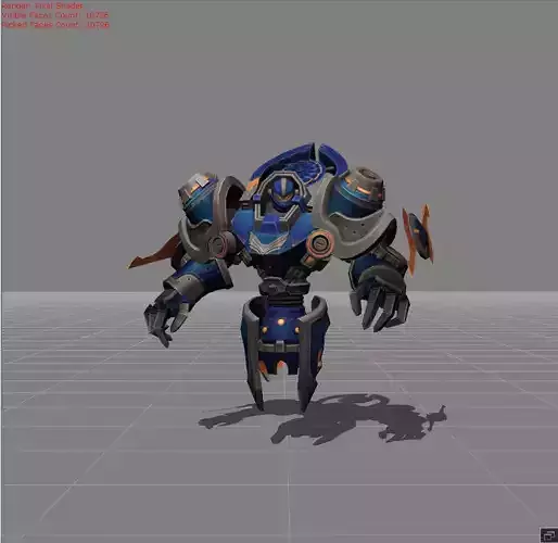 Uranus Mech Protector  Low-poly 3D model