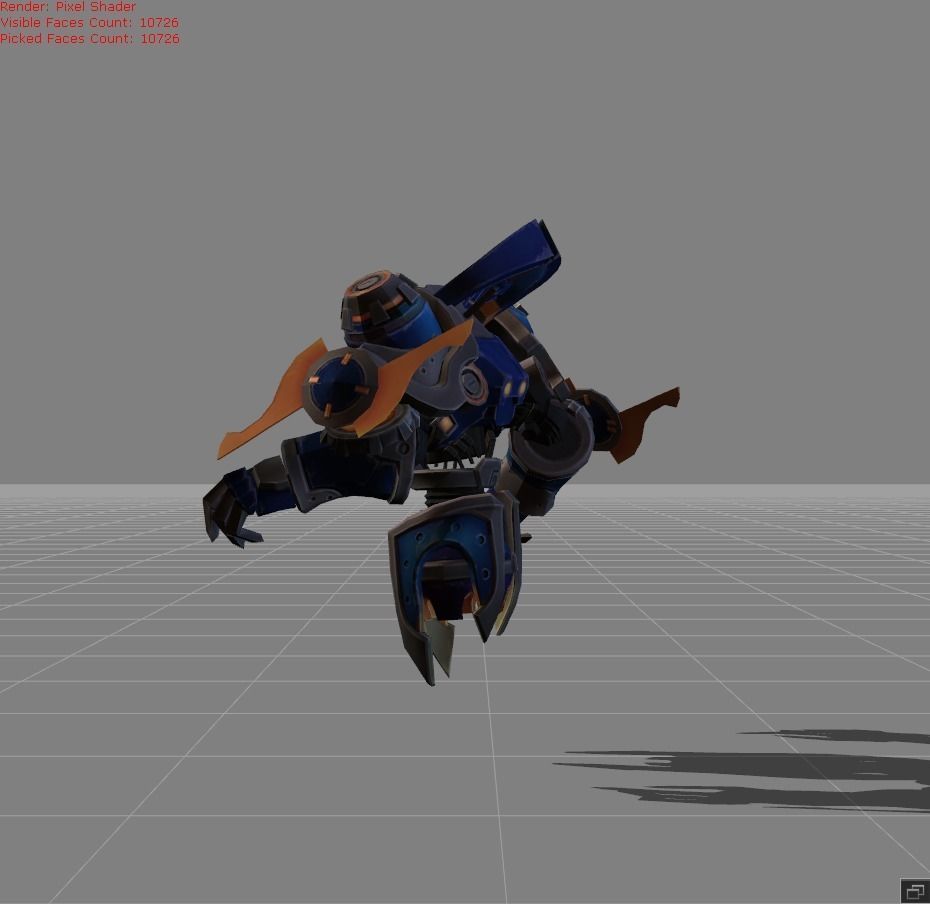 Uranus Mech Protector  Low-poly 3D model_2