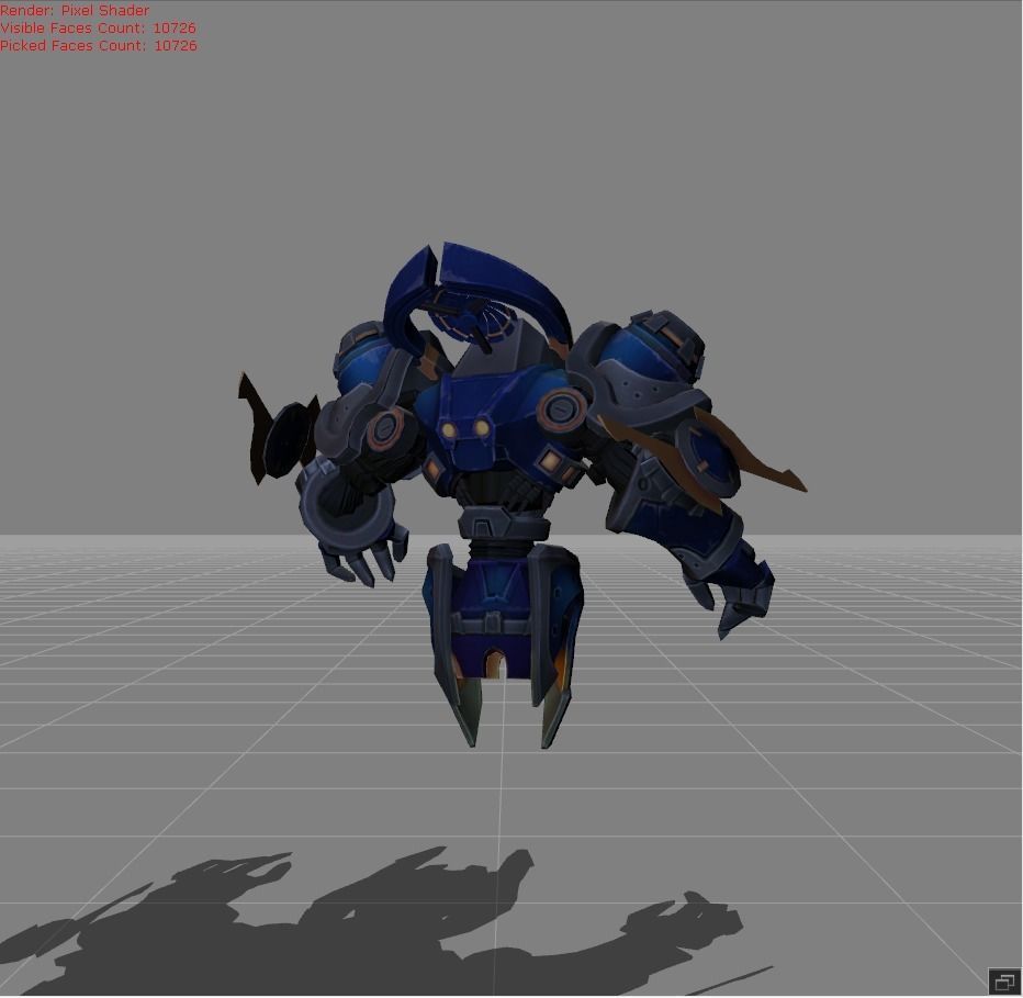 Uranus Mech Protector  Low-poly 3D model_3