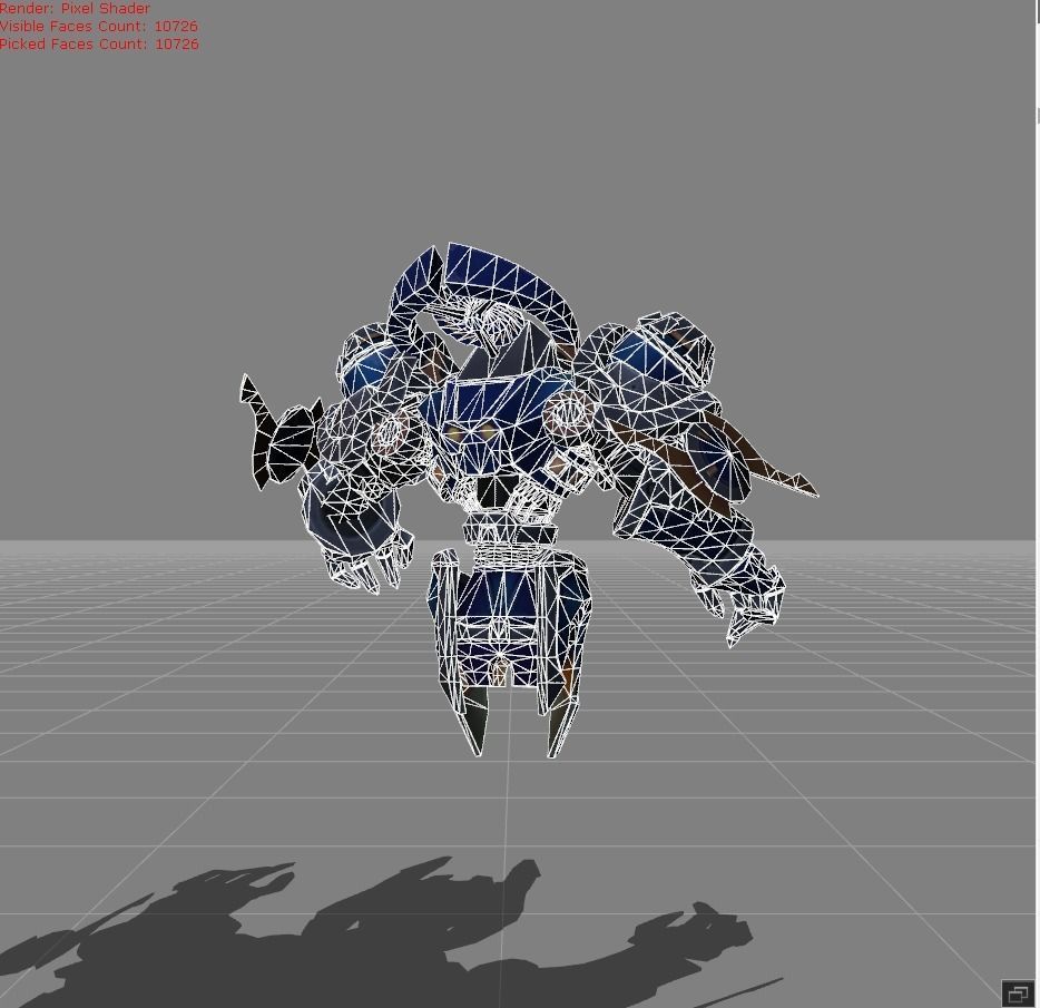 Uranus Mech Protector  Low-poly 3D model_7