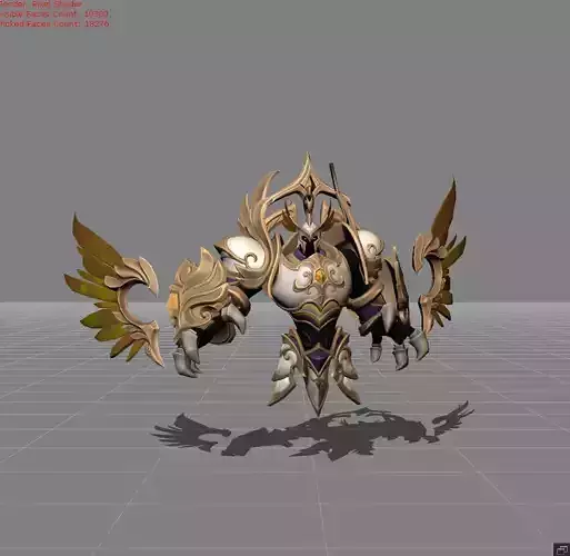 Uranus Celestial Bastion Low-poly 3D model