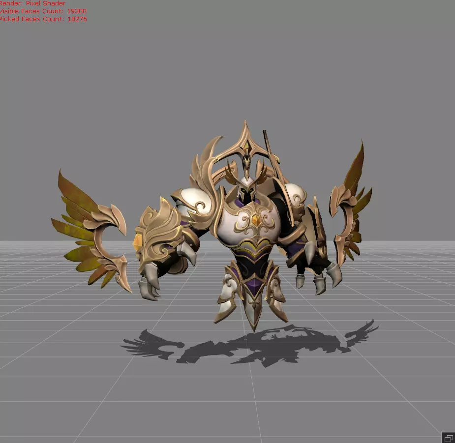 Uranus Celestial Bastion Low-poly 3D model_0