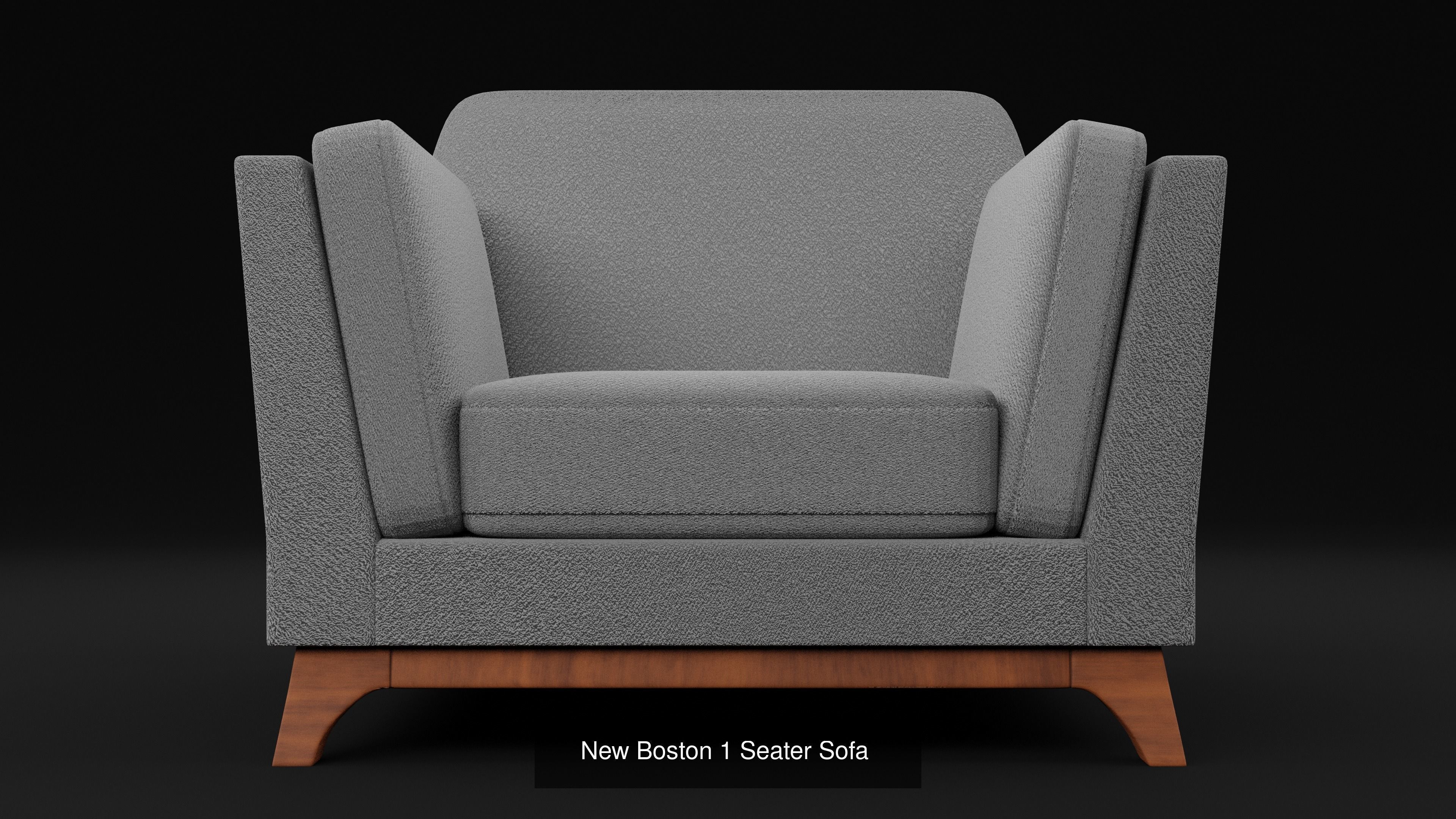 New 3D Boston Sofas Set 3 Models 3D Model Collection_3