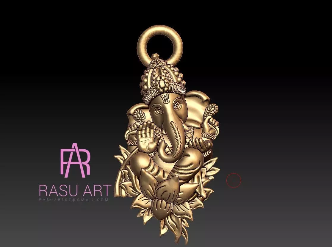 GOLD PENDANT 2 GMS SET 3D print model