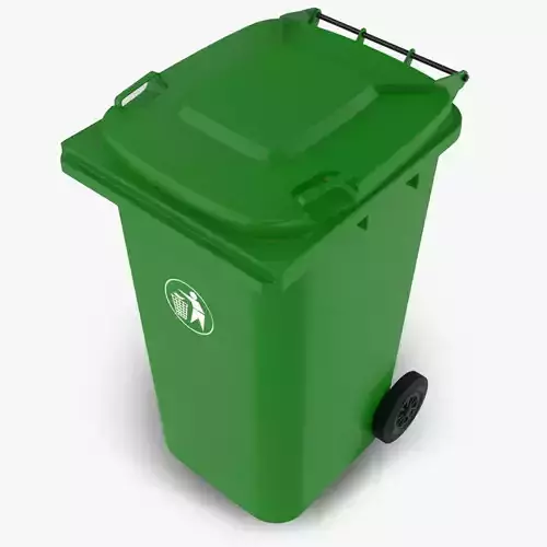 Wheelie Bin Low-poly 3D model