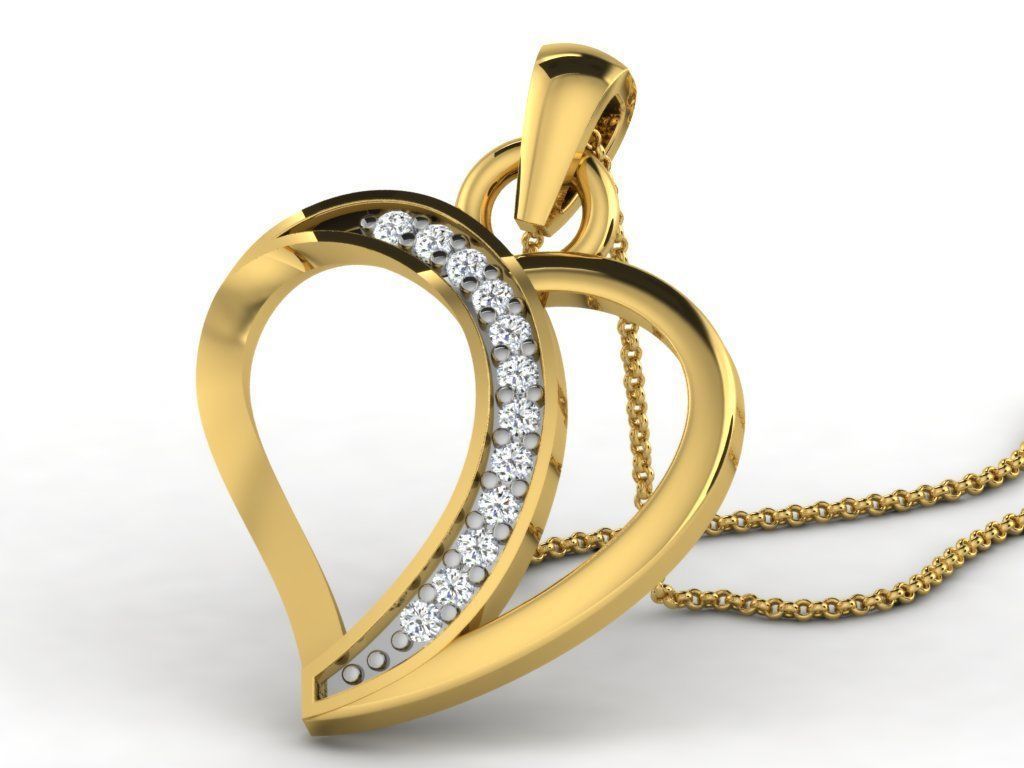 HEARTING PENDANT 3D print model_33