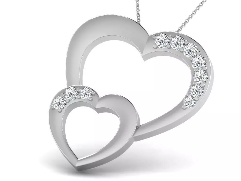 HEARTING PENDANT 3D print model_0