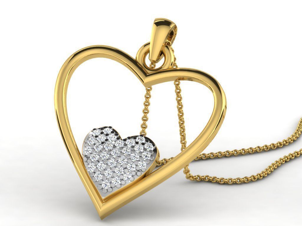 HEARTING PENDANT 3D print model_29