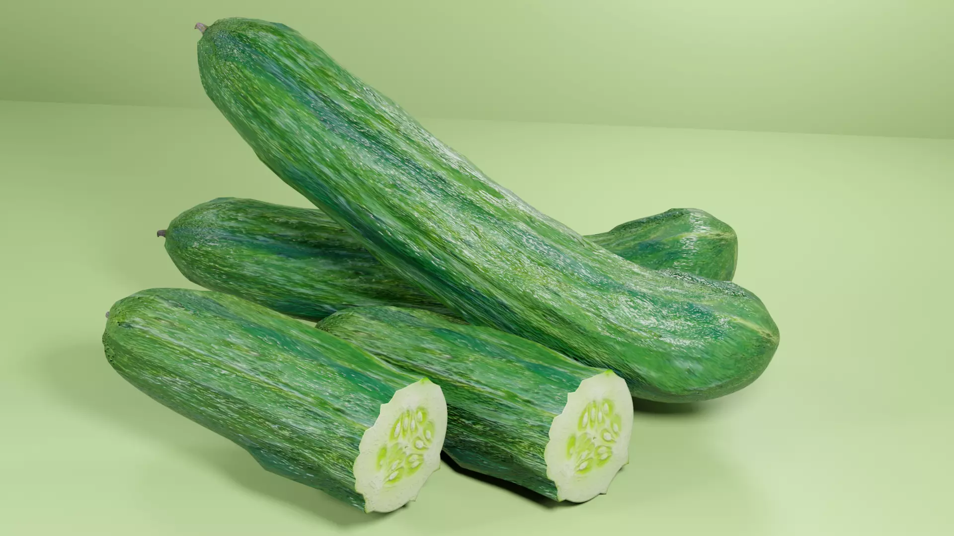 3D Cucumber Free 3D model