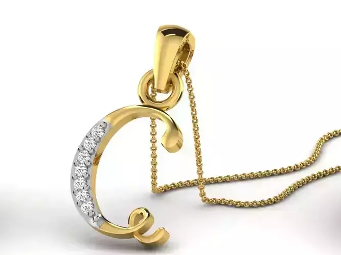 ALPHABET PENDANT DIAMOND