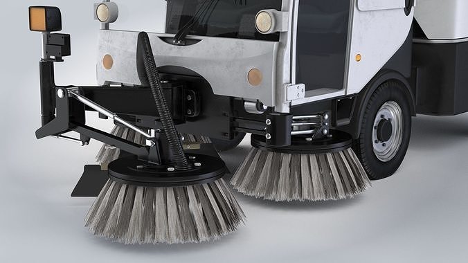 CityCat sweeper Low-poly 3D model 5