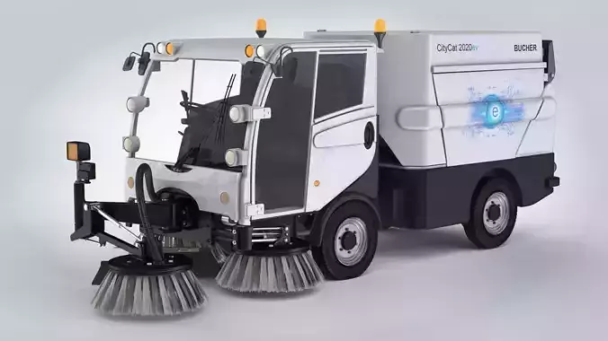 CityCat sweeper Low-poly 3D model