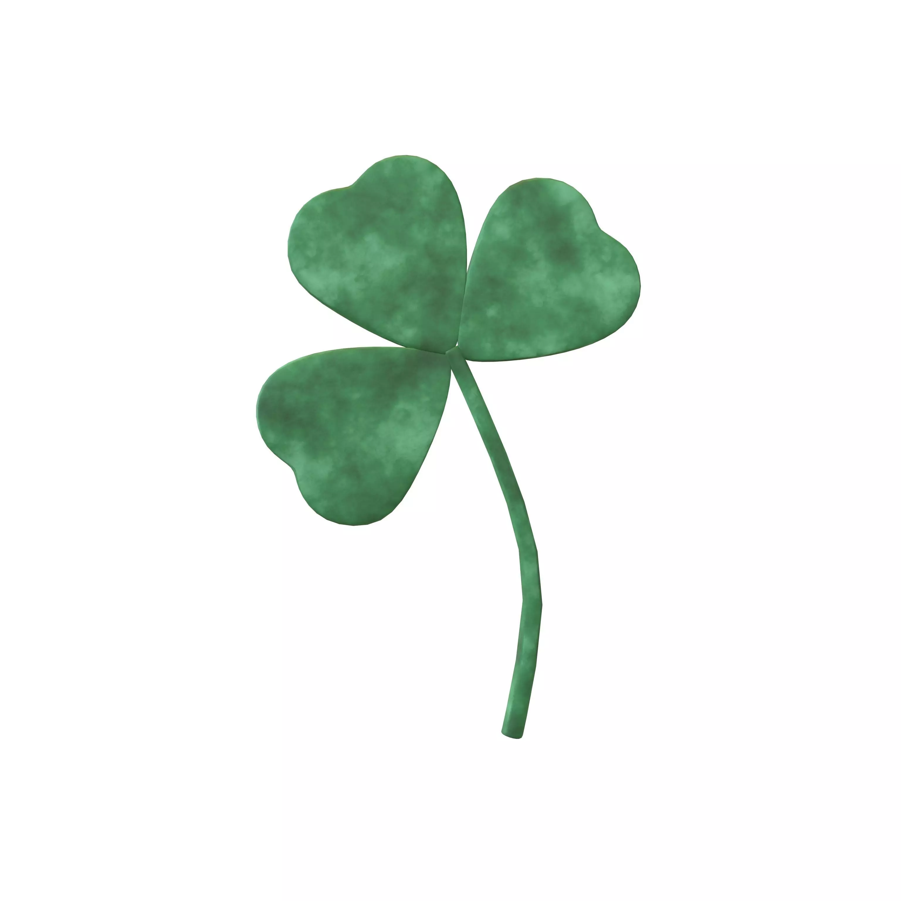 Shamrocks v3 002 Low-poly 3D model_0