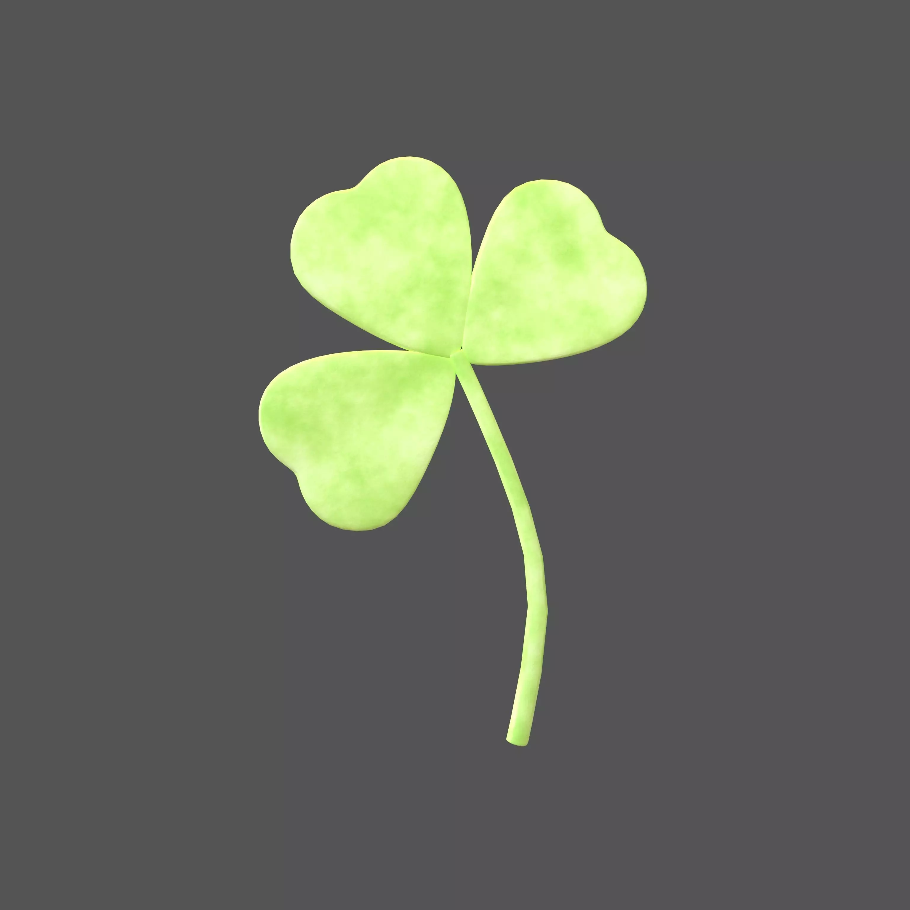 Shamrocks v3 003 Low-poly 3D model_0