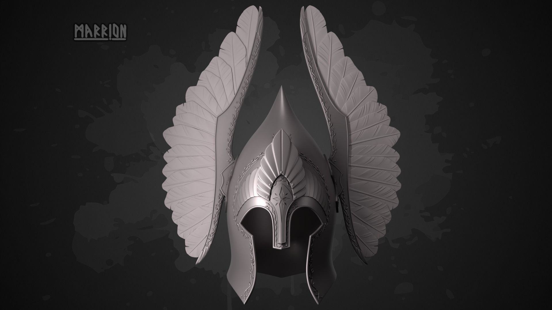 REMAKE Gondor Fountain Guard Kings Guard Helmet LoTR 3D print model_6