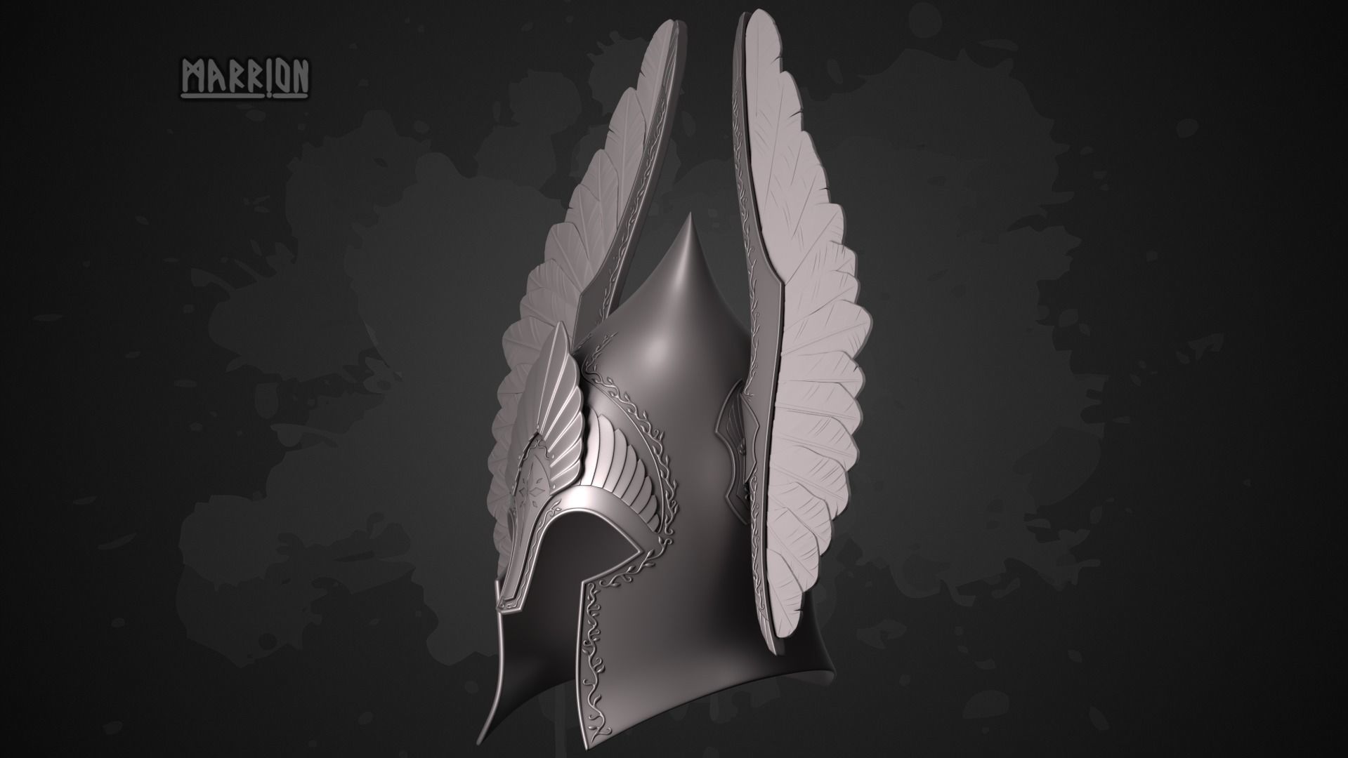 REMAKE Gondor Fountain Guard Kings Guard Helmet LoTR 3D print model_0