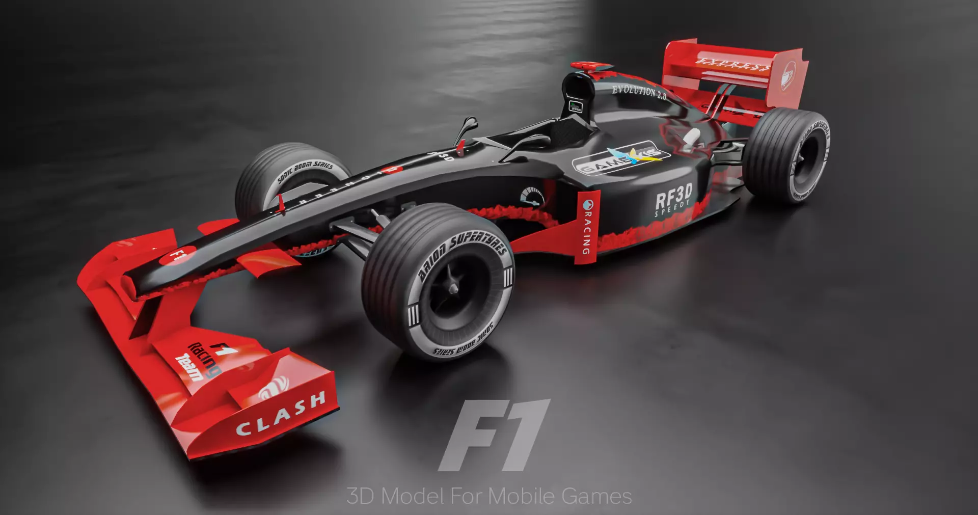 Formula 1 Free low-poly 3D model