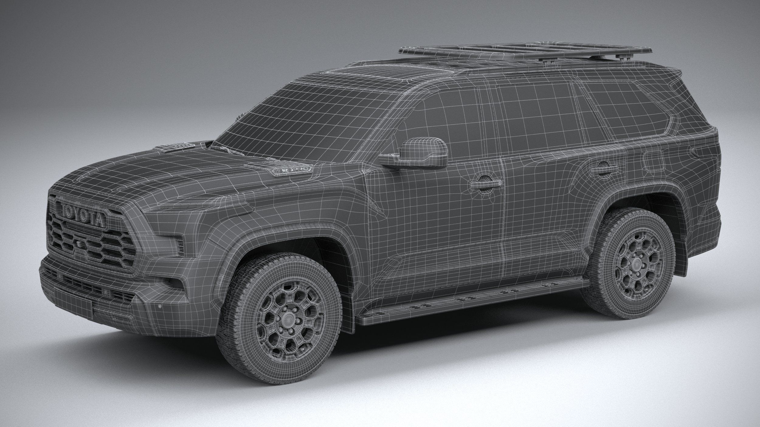 Toyota Sequoia TRD Pro 2024 3D model_28
