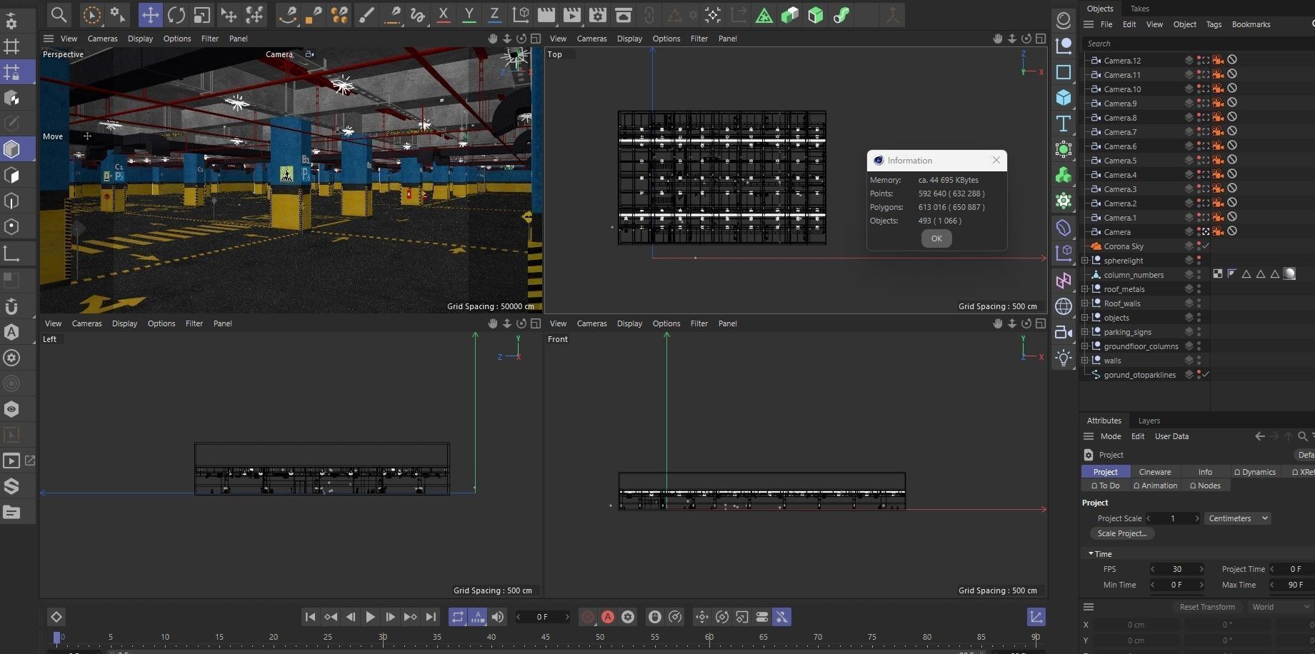 Car Underground Parking 3D model_28