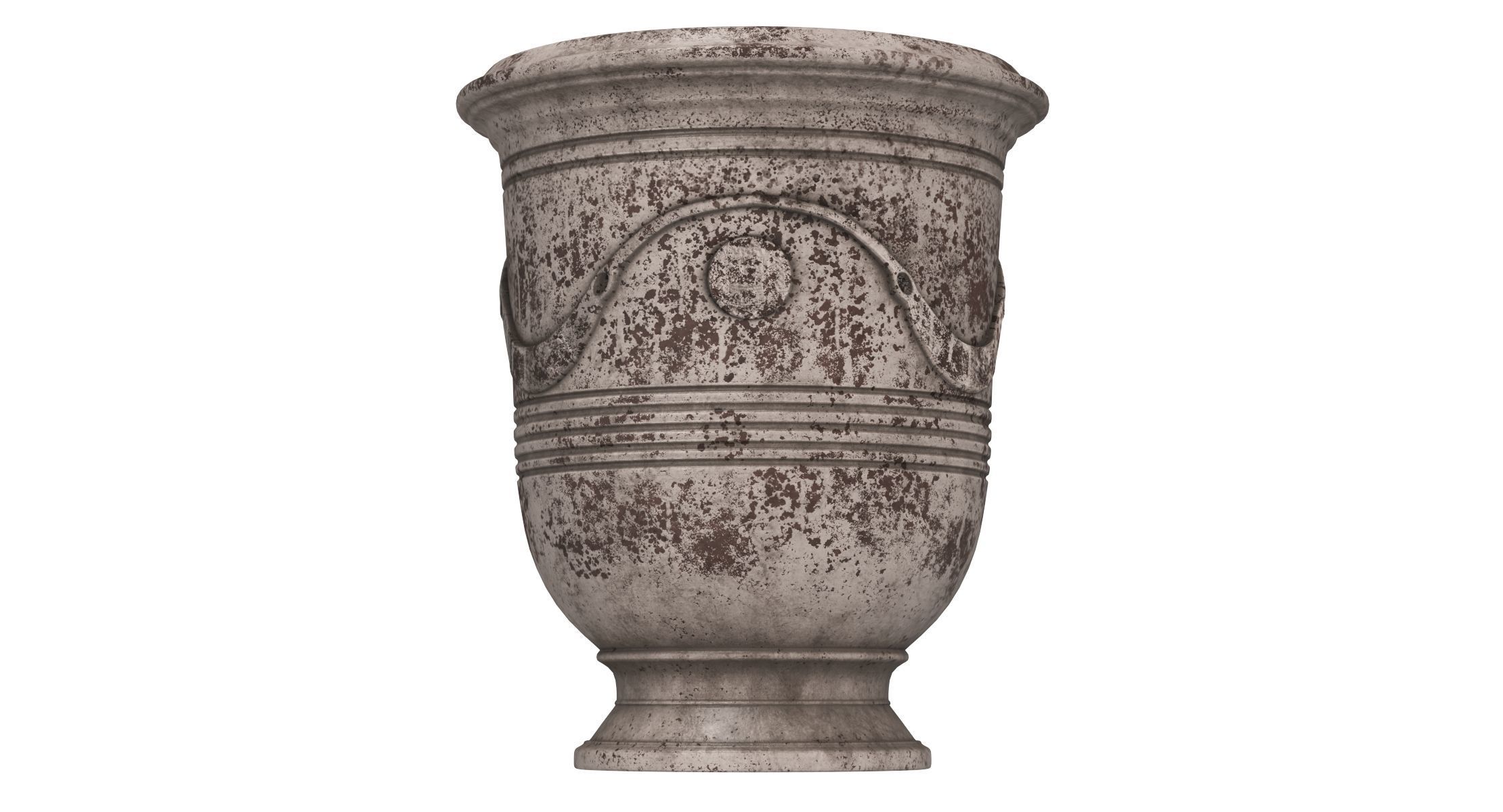 French Anduze Garden Vase 3D model_1