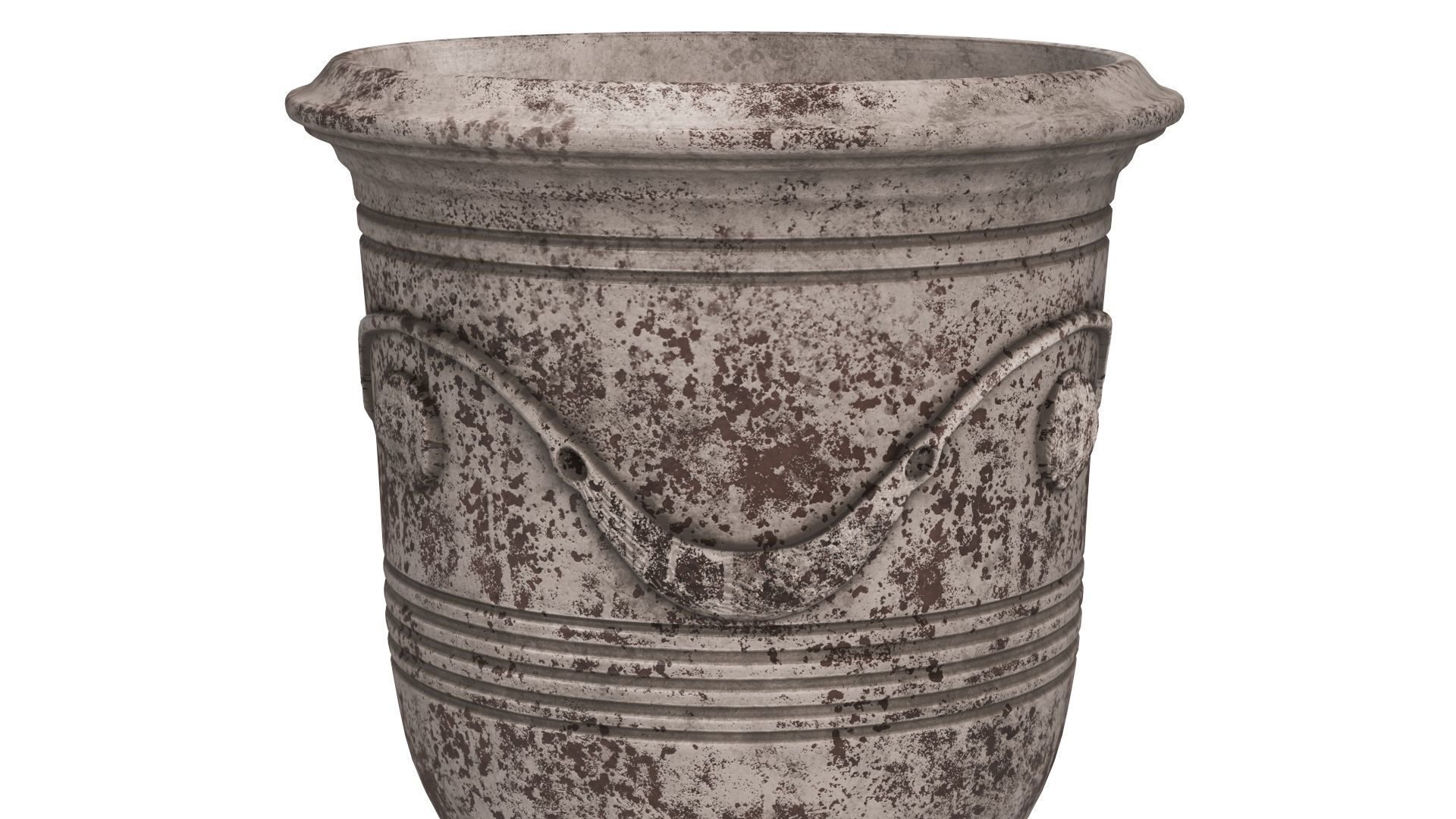 French Anduze Garden Vase 3D model_4