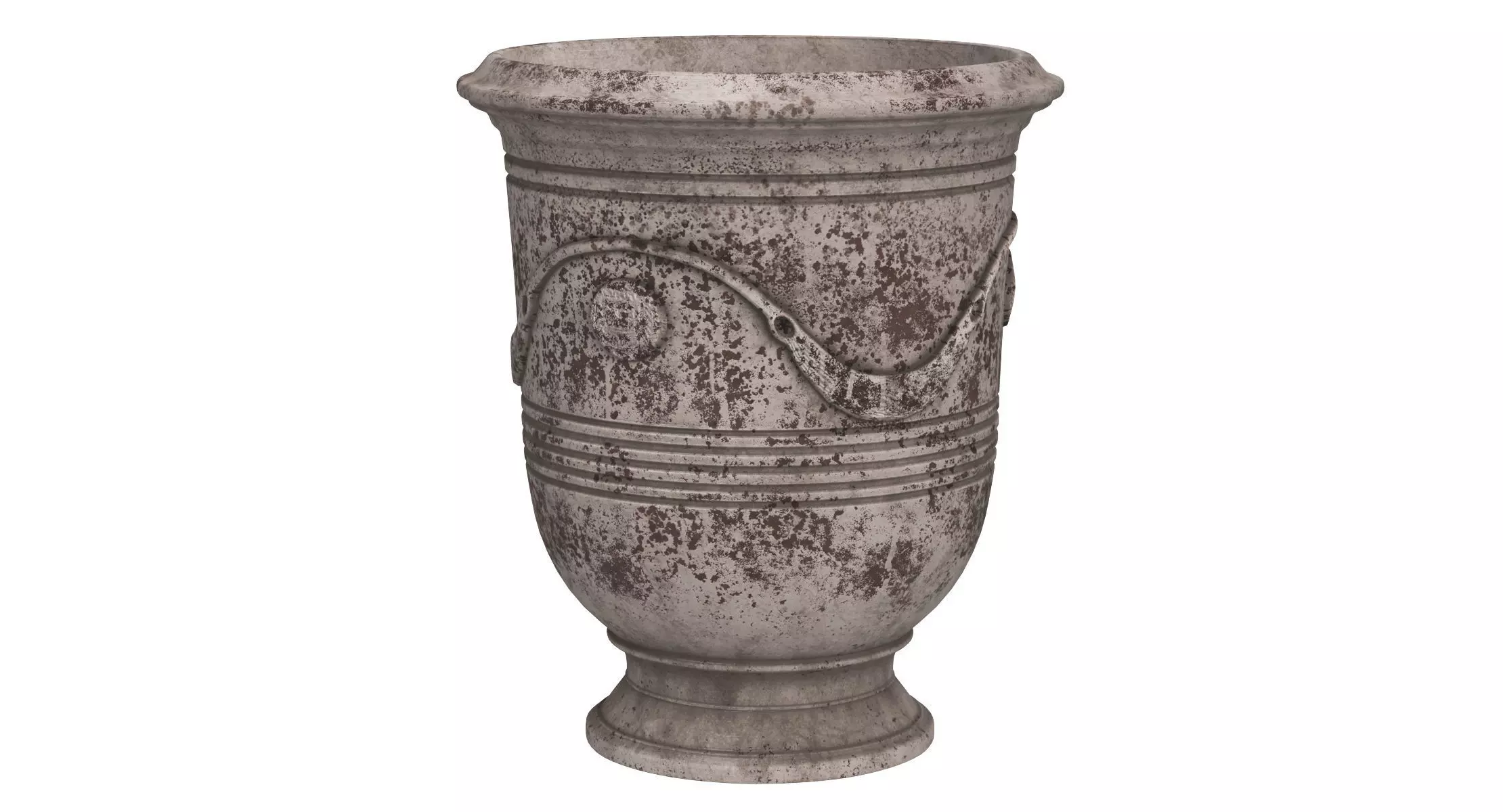 French Anduze Garden Vase 3D model_0