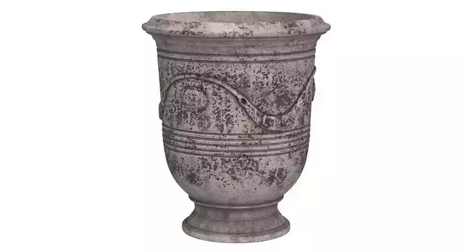 French Anduze Garden Vase 3D model