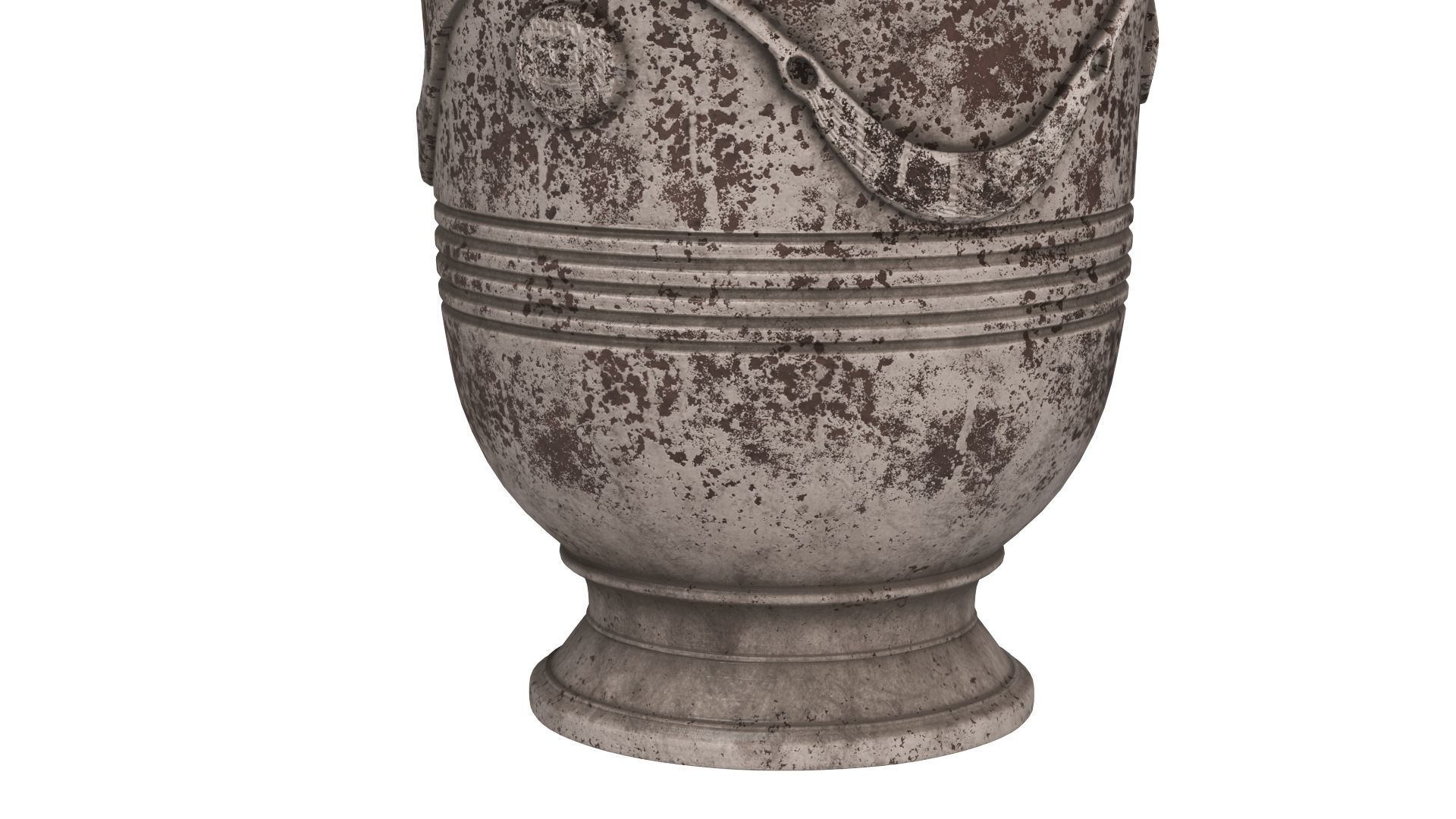 French Anduze Garden Vase 3D model_3